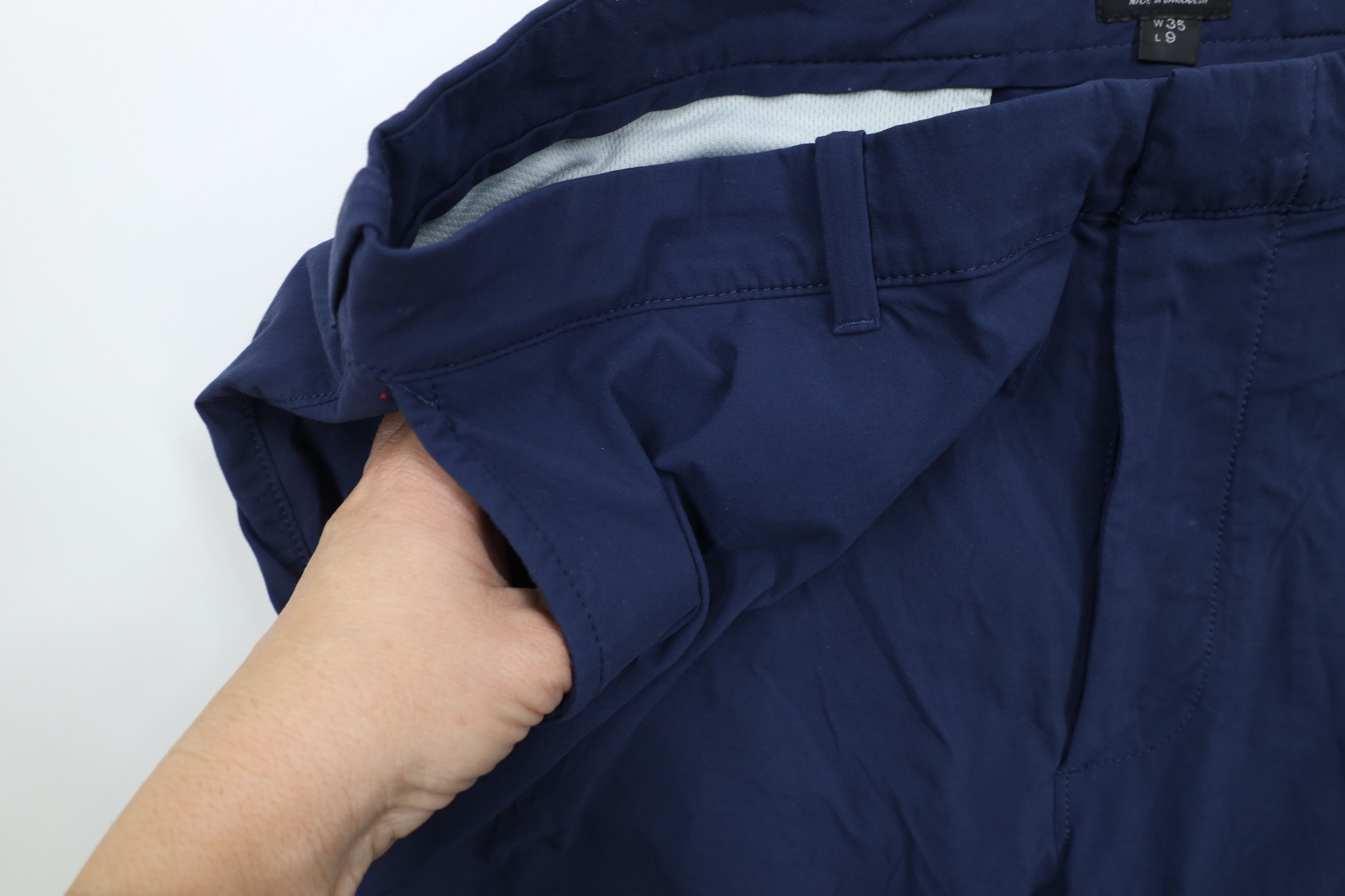 J.Crew × Vintage J Crew Tech Above Knee Golfing Golf Chino Shorts Navy Blue Size US 35 - 7 Thumbnail