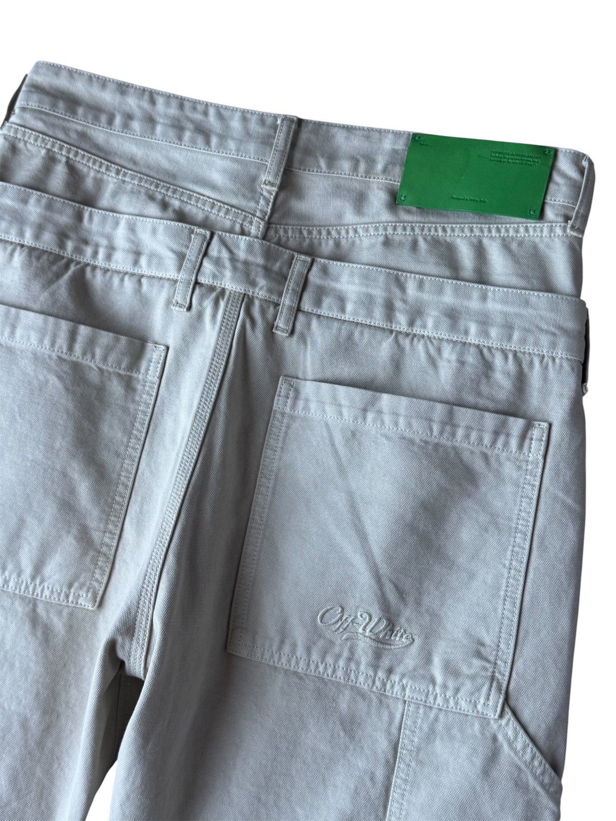 Off-White Off White Double Waist Beige Carpenter Runway Pants Size US 34 / EU 50 - 4 Thumbnail