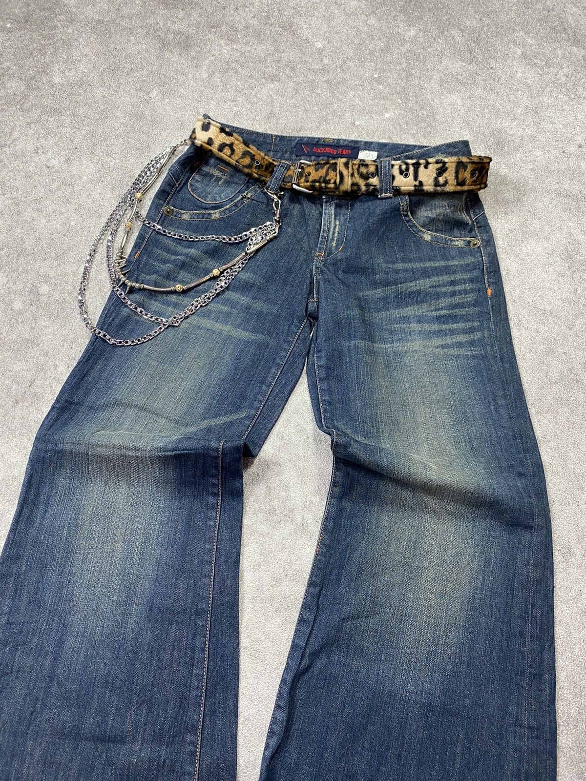 Japanese Brand 2000s Buckaro Super Flared Jean Size US 29 - 3 Thumbnail