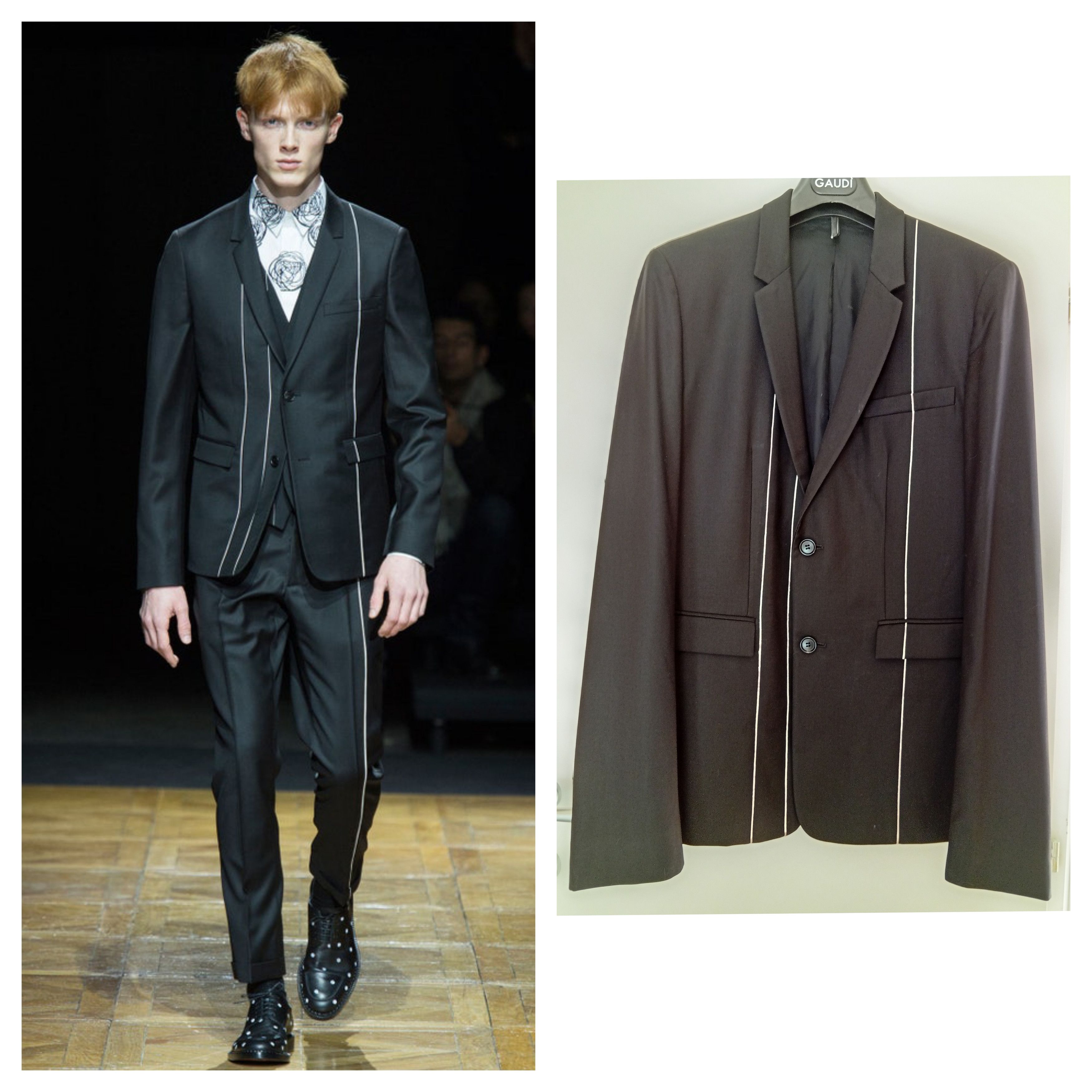 Dior Homme by Kris Van Assche AW14 runway blazer