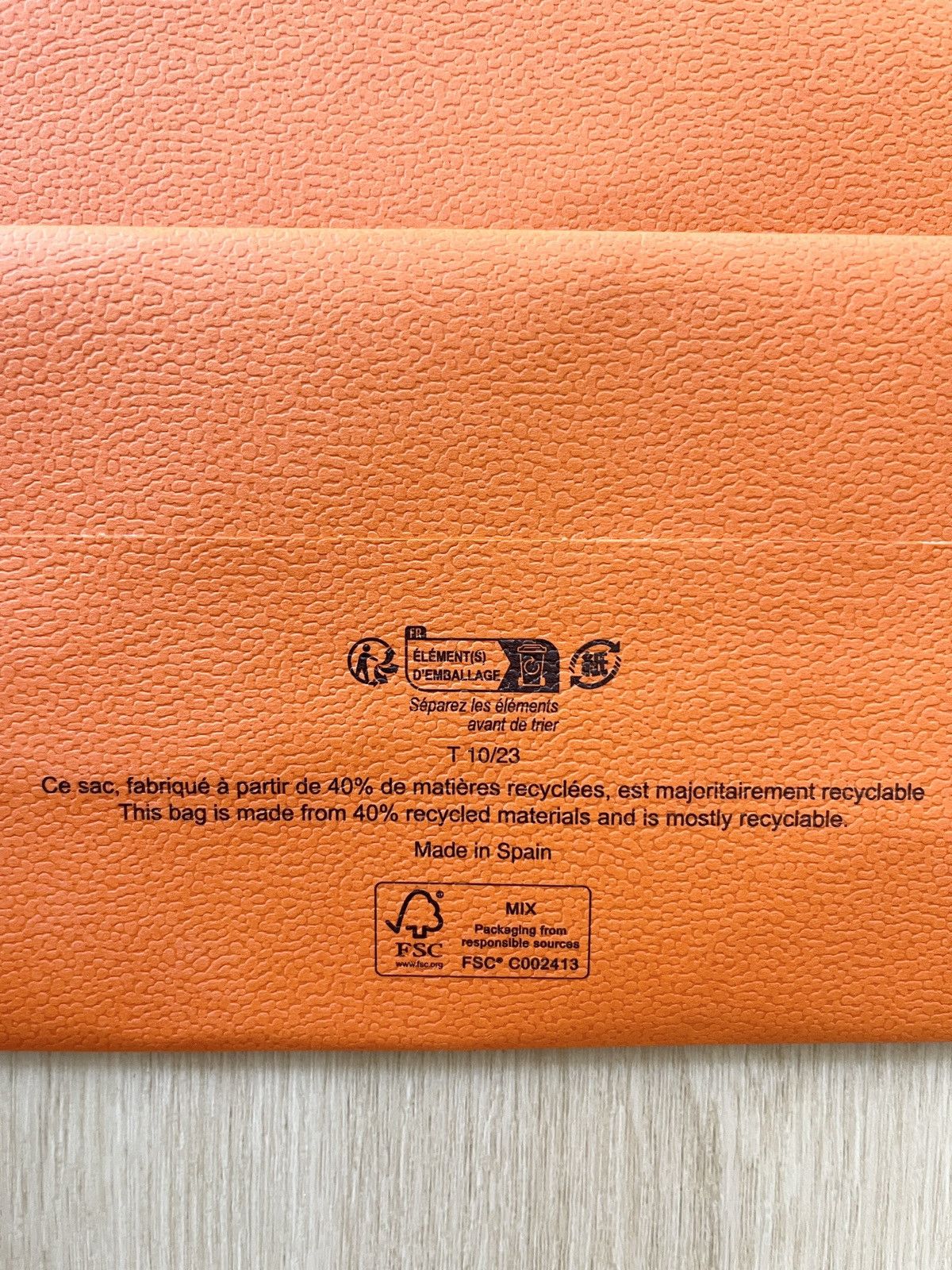 Hermes Authentic Hermes Orange Medium Shopping Bag Size ONE SIZE - 5 Thumbnail