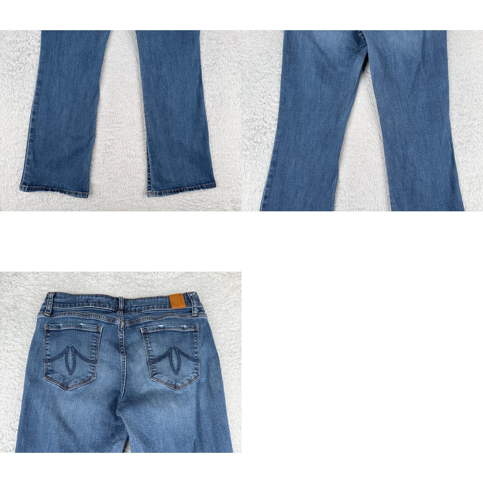 Anthropologie Level 99 Jeans Women Bootcut Jeans 31 Blue Denim Mid Rise 30x28 Cotton Size 24" / US 00 / IT 34 - 10 Thumbnail