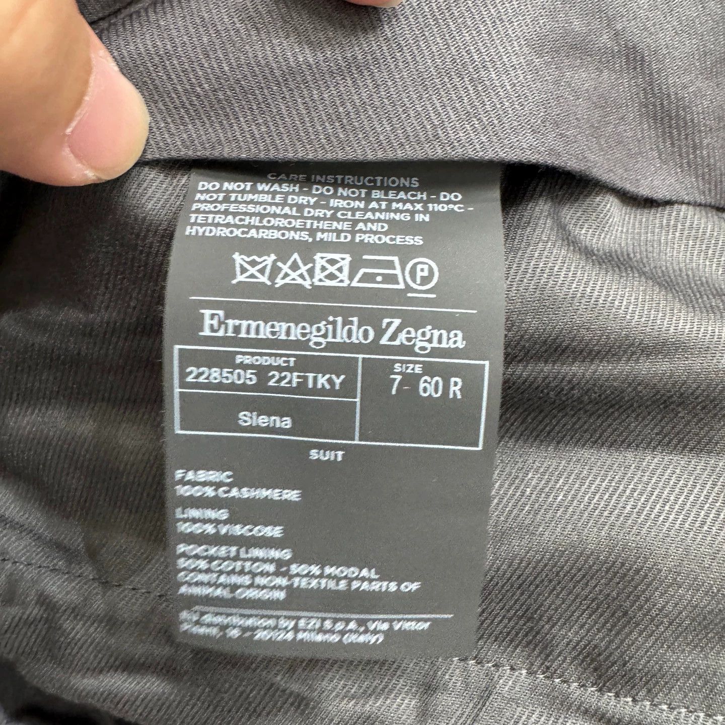Ermenegildo Zegna Ermenegildo Zegna Check Cashmere Chino Trousers 60 New Size US 44 / EU 60 - 2 Thumbnail