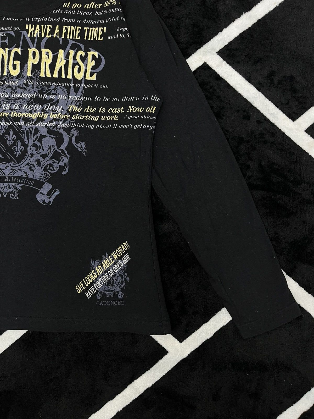 Dazzle Japan Archival Graphic Long Sleeve Top Y2K Grunge
