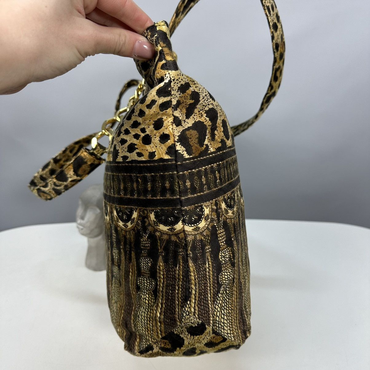 Versace GIANNI VERSACE Christian Fischbacher LEOPARD 🐆 bag vintage Size ONE SIZE - 3 Thumbnail