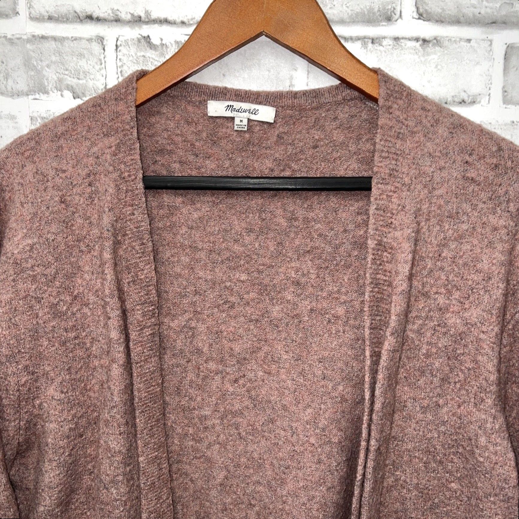 Madewell VINTAGE Madewell Pink Wool Blend Open Wrap Sweater Womens Size M Size M / US 6-8 / IT 42-44 - 2 Thumbnail