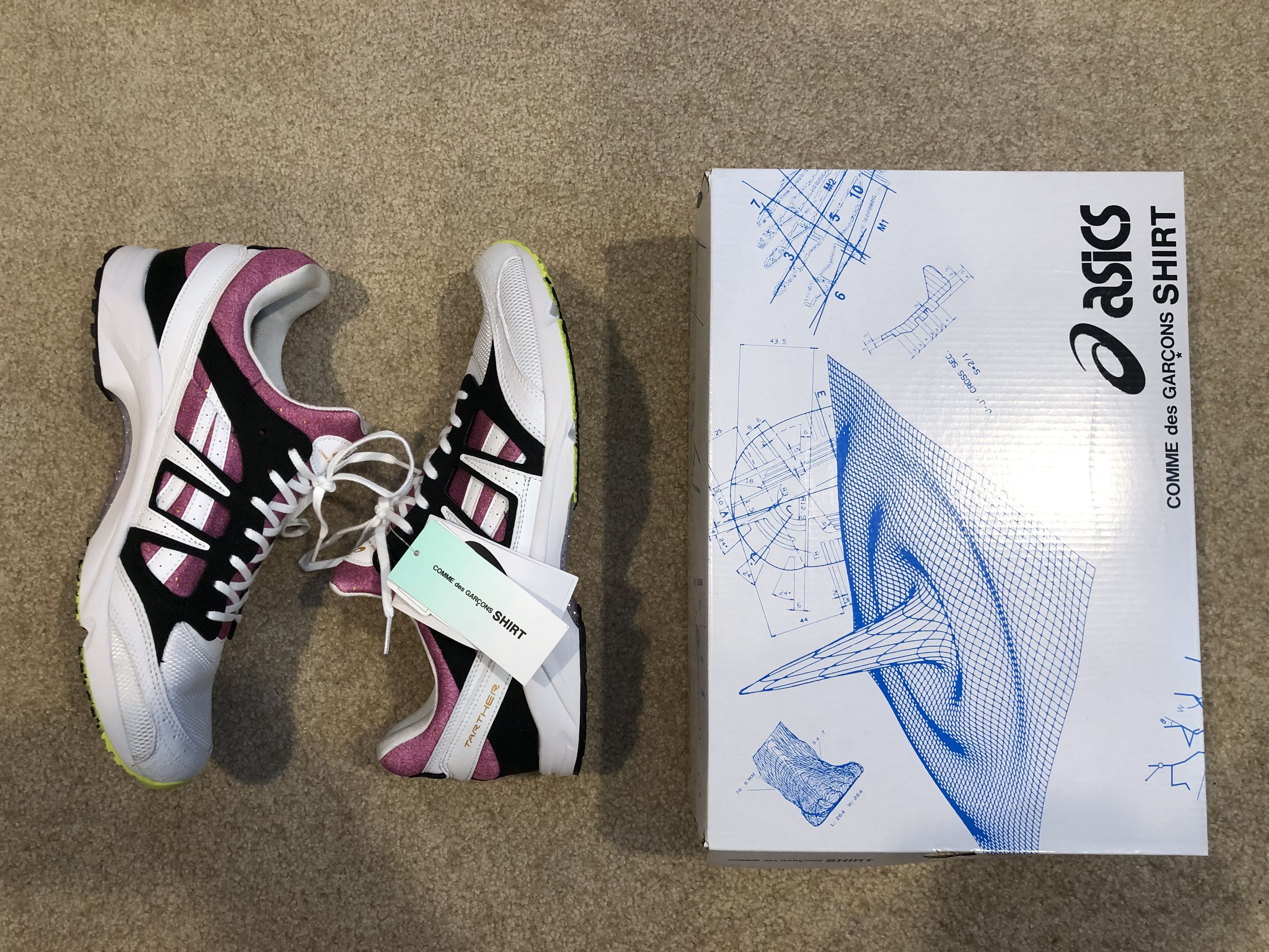 Asics × Comme des Garcons SHIRT [FINAL DROP] 2021 Tarther Sneakers *UNDER RETAIL* Size US 13 / EU 46 - 1 Thumbnail