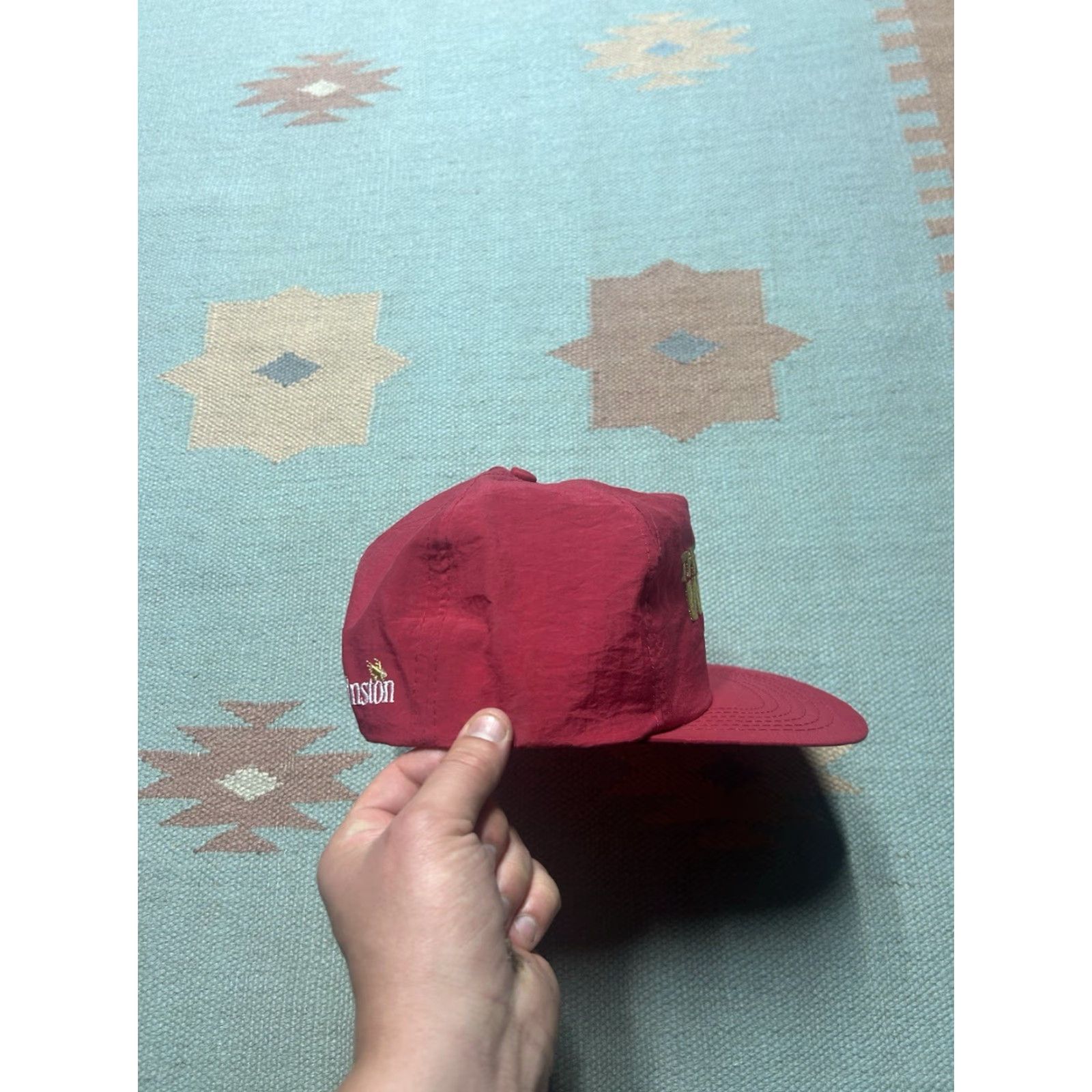 Vintage VINTAGE Winston SnapBack Hat Cap Mens Nylon Red Promo Wrap Size ONE SIZE - 5 Thumbnail