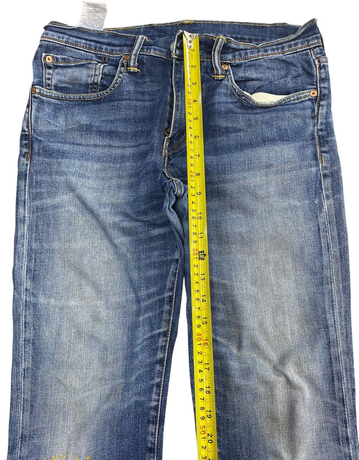Levi's Levi’s 511 Whiskers Faded Wash Style Ripped Jeans Size US 30 / EU 46 - 6 Thumbnail