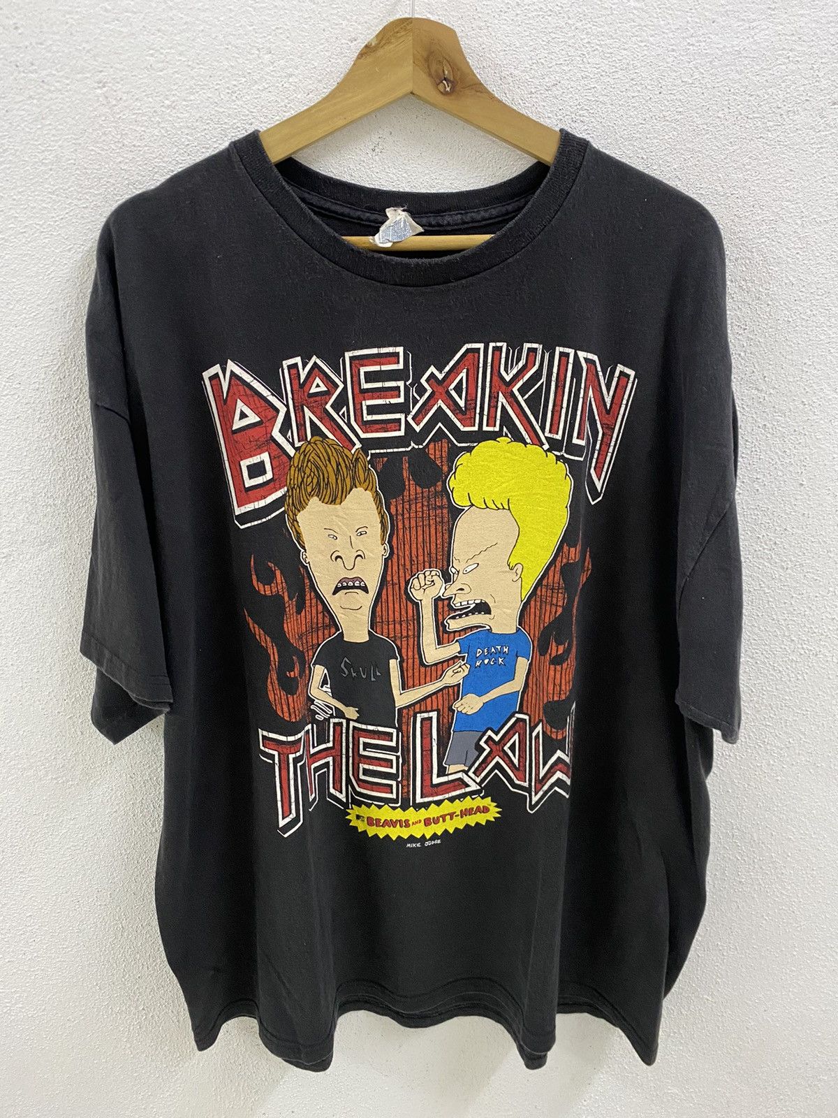 image of Cartoon Network x Movie Vintage Y2K Beavis And Butt-Head C:2010 in Black, Men's (Size 2XL)