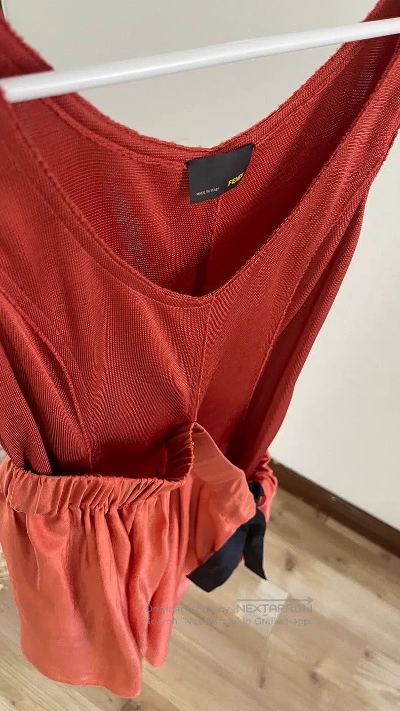 Fendi Fendi Dress with pleated drawstring style Size XS / US 0-2 / IT 36-38 - 3 Thumbnail