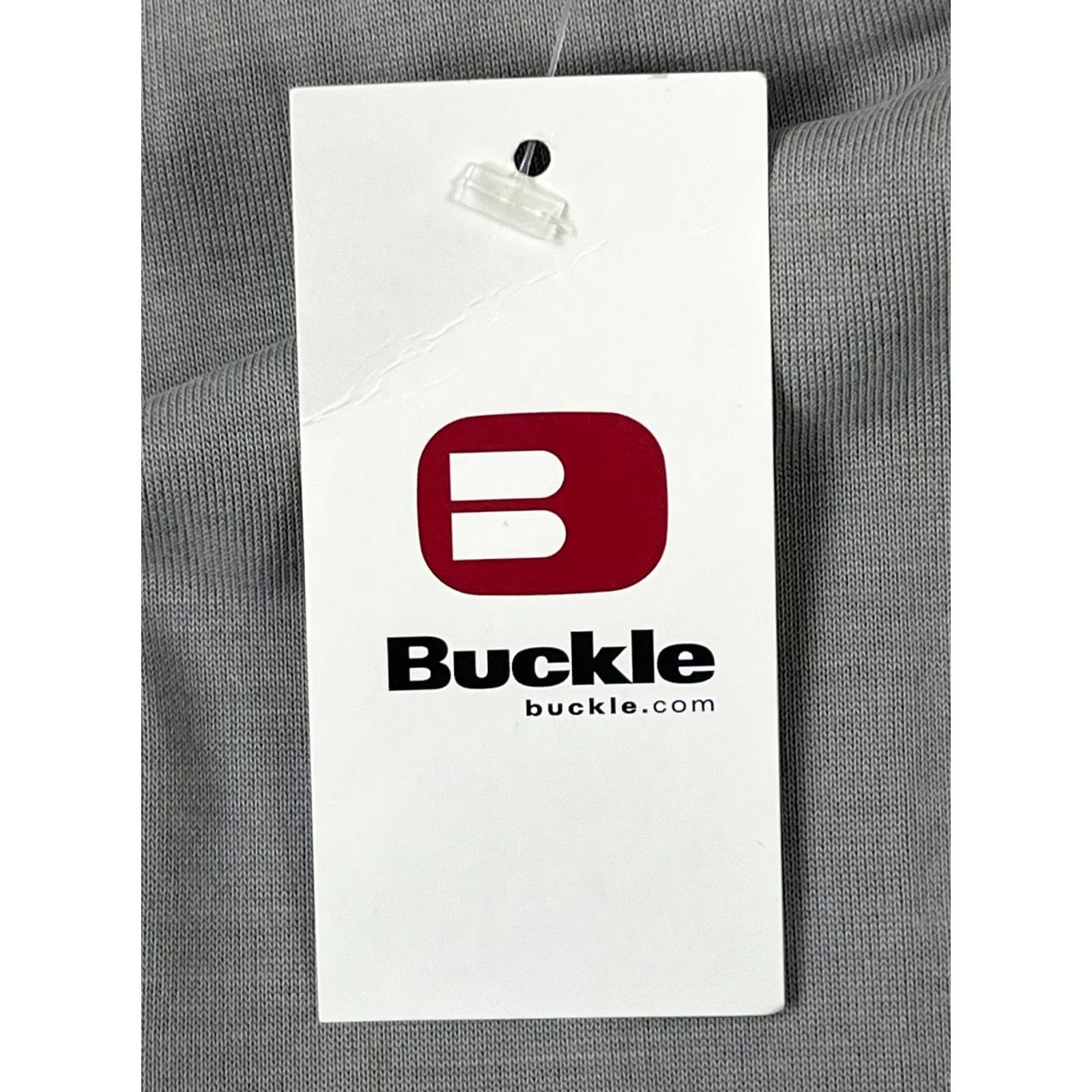 Vintage Buckle Red by BKE Top Womens M Frost Gray Asymmetrical Off Shoulder 3/4 Sleeve Size M / US 6-8 / IT 42-44 - 4 Thumbnail