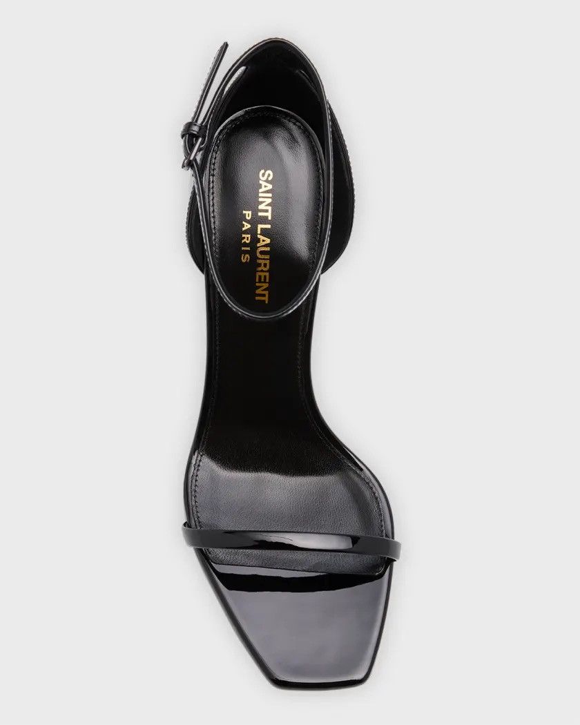 Yves Saint Laurent SAINT LAURENT Opyum embellished patent-leather sandals 38.5 Size US 8.5 / IT 38.5 - 3 Thumbnail