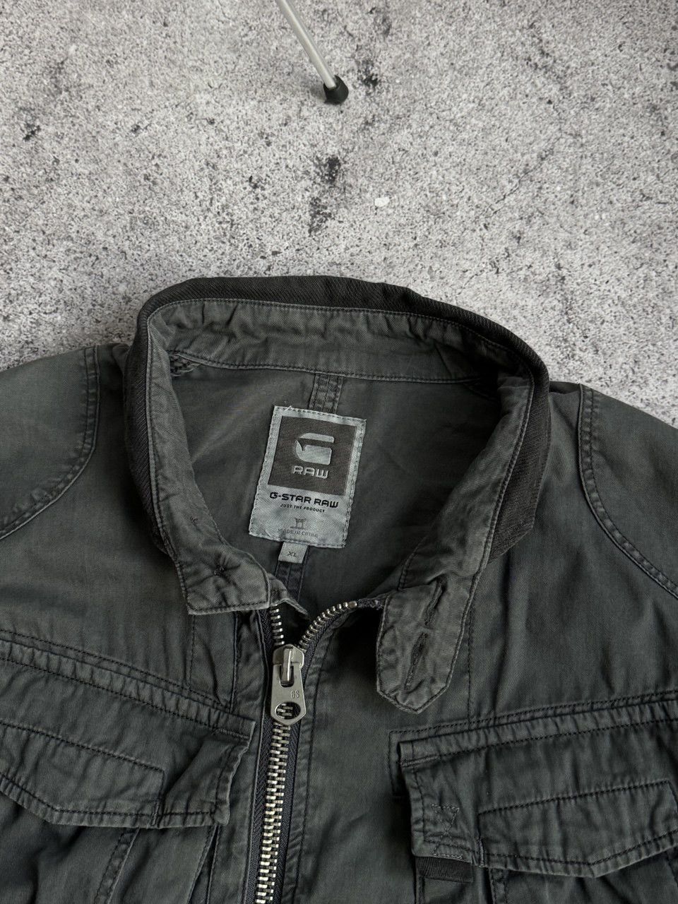 G-Star × Vintage Vintage G-Star Raw Y2K cargo military zip jacket size L XL Size US XL / EU 56 / 4 - 3 Thumbnail