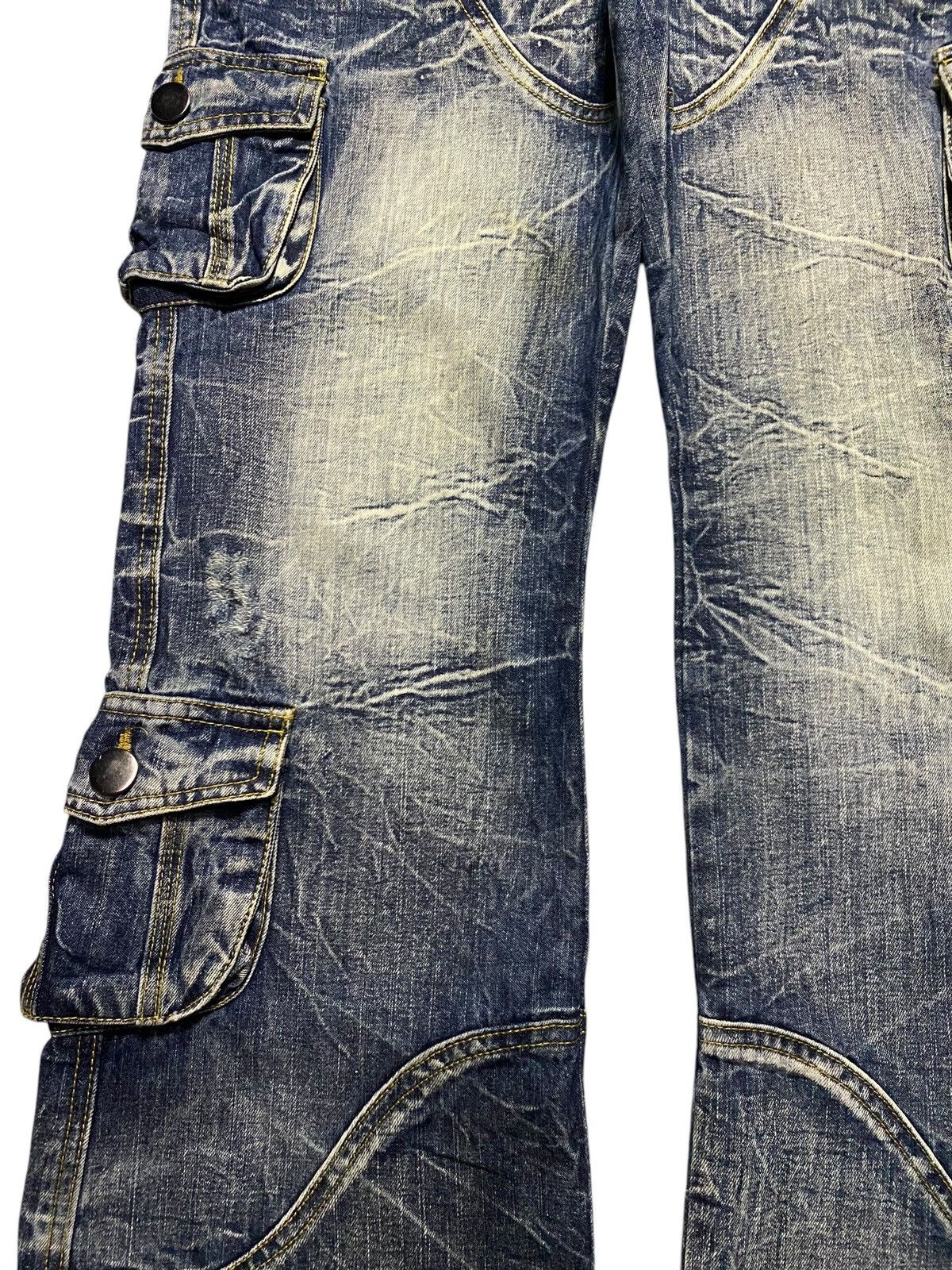 If Six Was Nine Vintage Japanese Brand Topism Tactical Flare Jeans Size US 33 - 7 Thumbnail