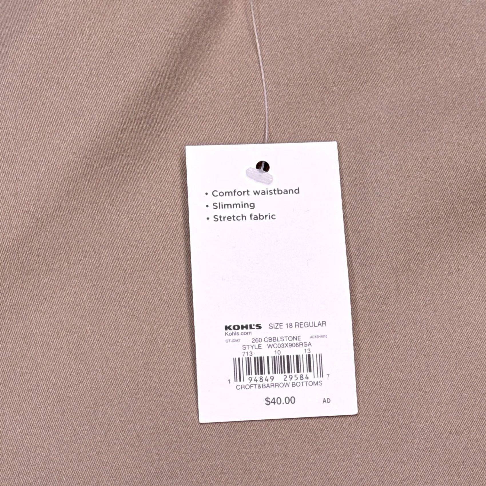 Croft & Barrow Croft & Barrow Capri Pants 18 Crocodile? (No) Actually: Croft & Barrow Effortless Stretch Capri Pants 18 Cobblestone Mid Rise Straight New Size 40" / US 18 - 6 Thumbnail