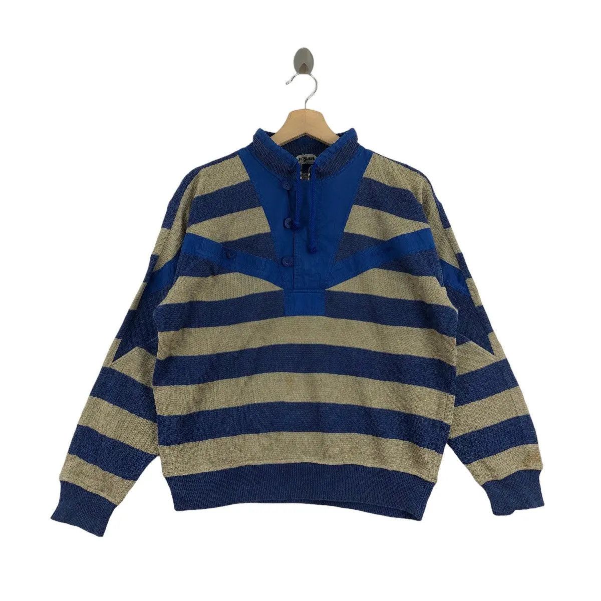 Vintage Vtg PIA SPORTS RACING Team Striped Knitwear Sweater Size XL / US 12-14 / IT 48-50 - 1 Thumbnail