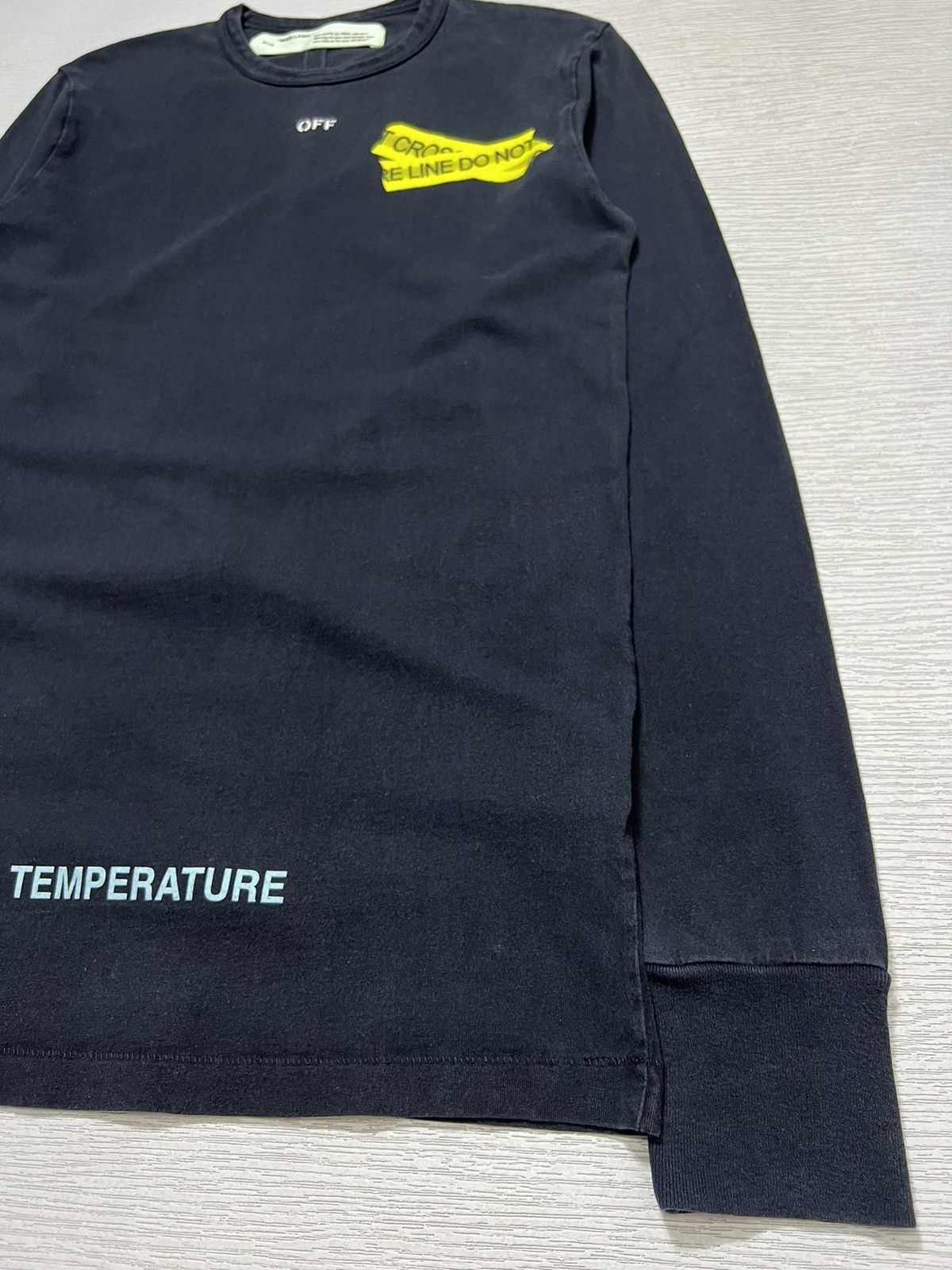 Off-White Off-White - Long Sleeve Firetape Tee Size US S / EU 44-46 / 1 - 6 Thumbnail