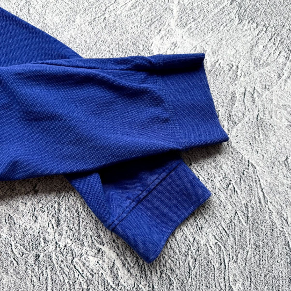 Giorgio Armani Armani Jeans Mens Blue Long Sleeve Polo Shirt Regular Fit Size US L / EU 52-54 / 3 - 3 Thumbnail