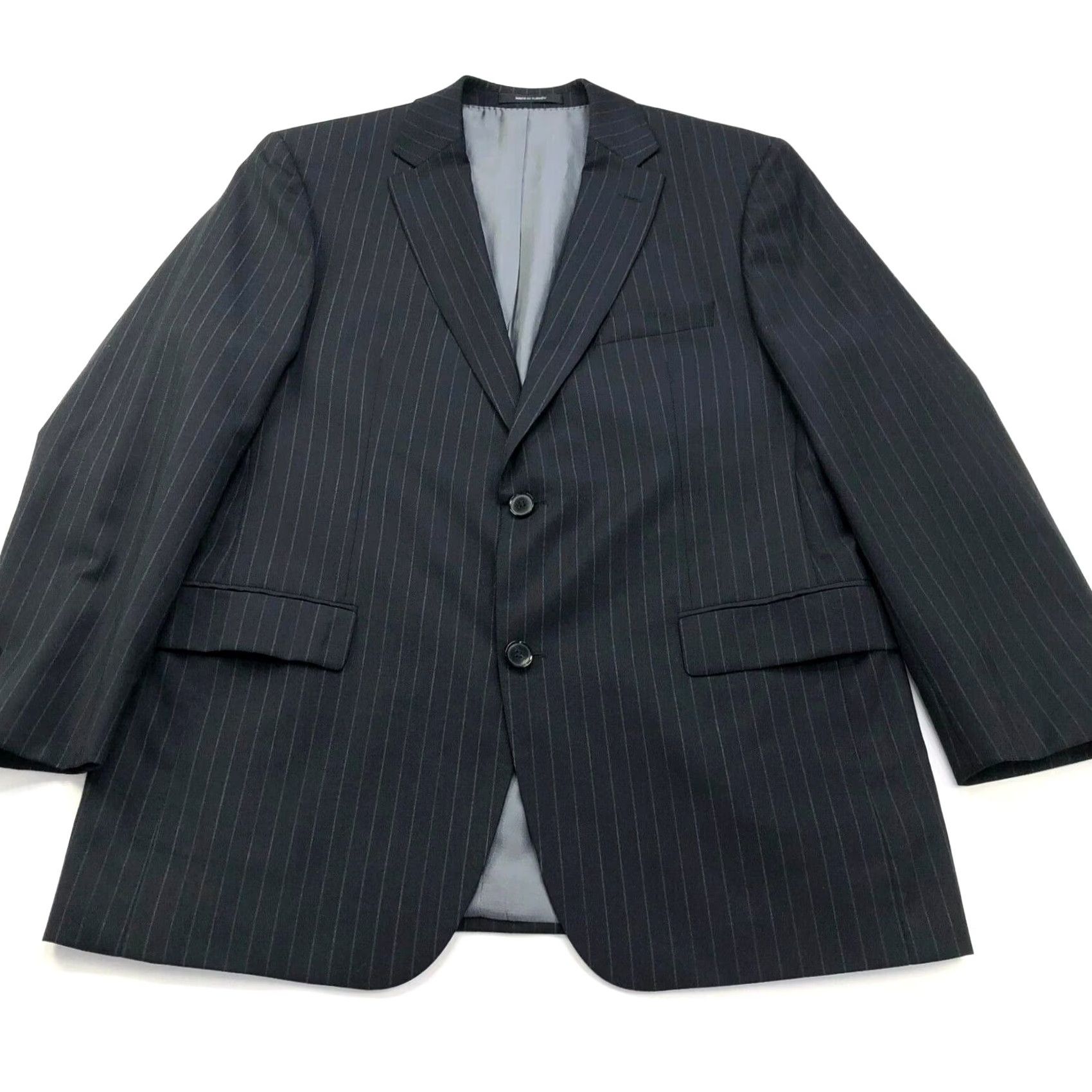 Hugo Boss Hugo Boss Jacket 42R Pasolini/Movie Black 100% Virgin Wool Button Sport Coat Jacket Mens Regular 4-Button Notch Lapel Wool Solid Vintage No Size US XS / EU 42 / 0 - 5 Thumbnail