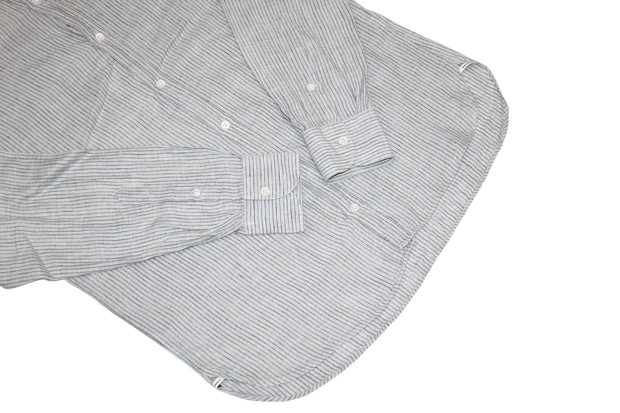Eidos Napoli Danolis 1966 Regular Fit spread-collar striped linen shirt Size US M / EU 48-50 / 2 - 7 Thumbnail