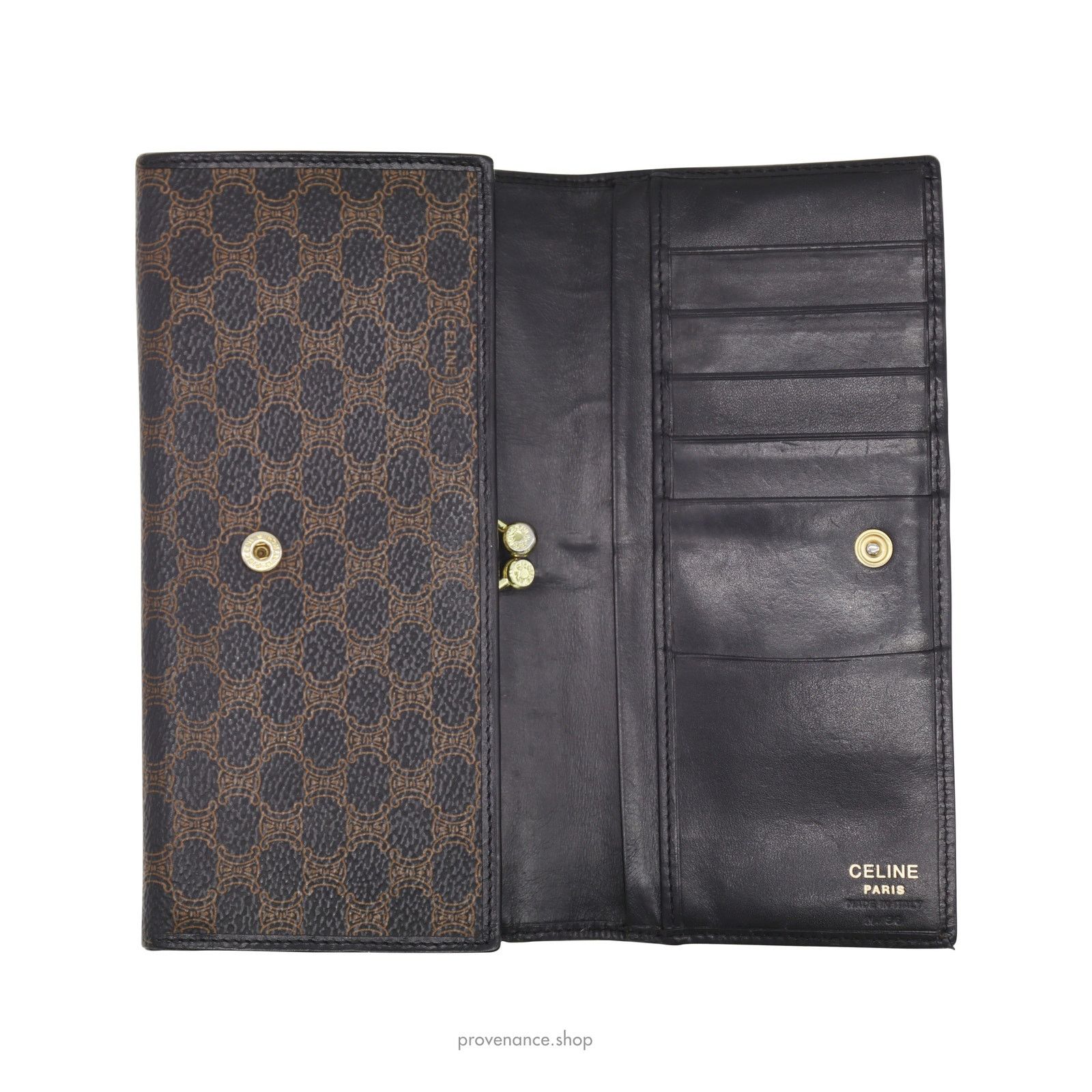 Celine 🔴 Celine Triomphe Long Wallet - Black Size ONE SIZE - 5 Thumbnail