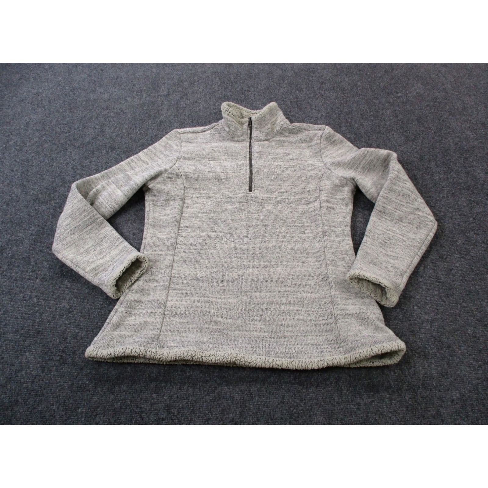 Vintage Kuhl Jacket Womens L Gray Hiking Lightweight 1/4 Zip Knit Polyester Logo Size L / US 10 / IT 46 - 2 Thumbnail