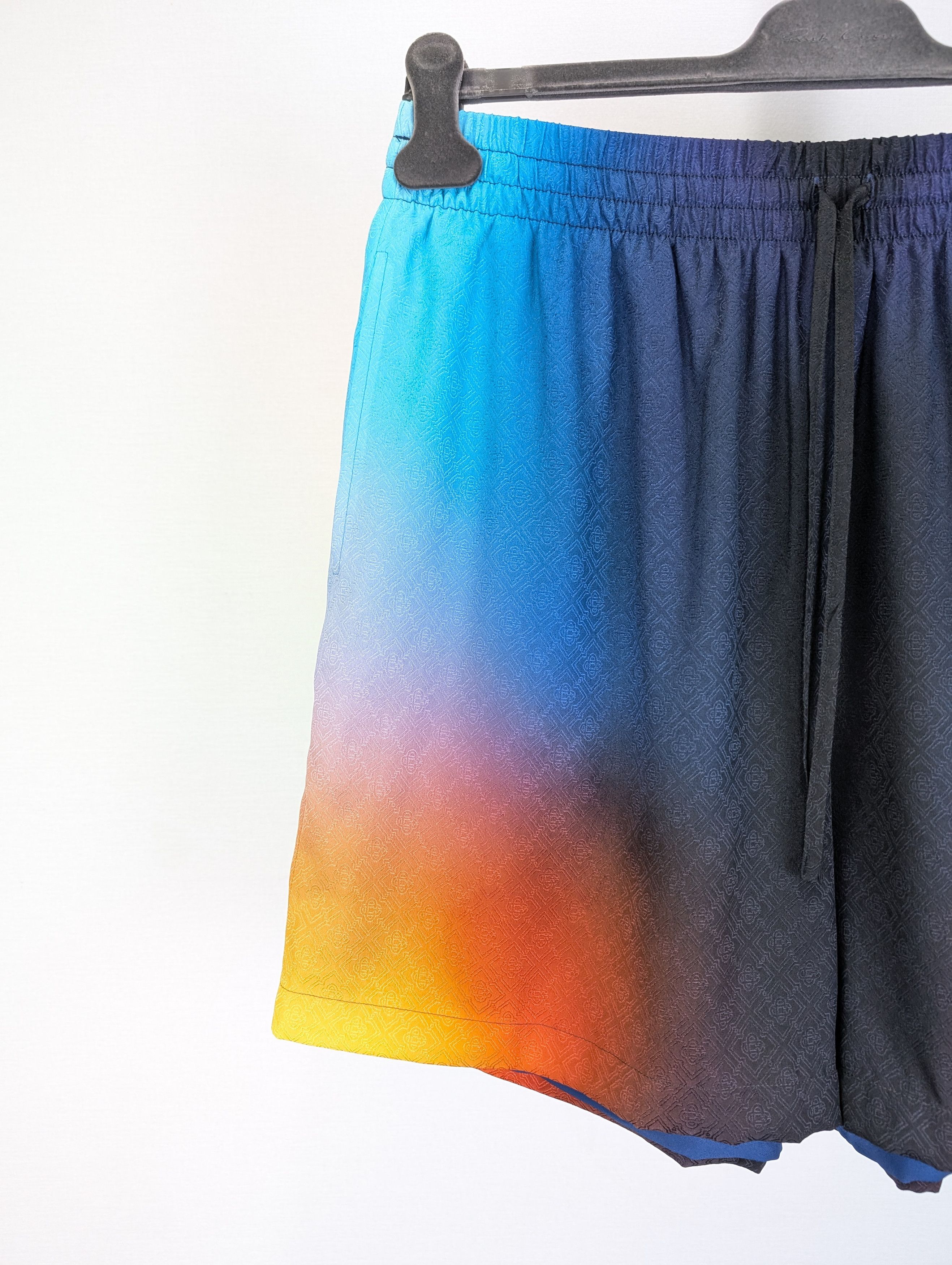 Casablanca o1rshd1 DUP / Drawstring Silk Shorts in Gradient Size US 38 / EU 54 - 4 Thumbnail