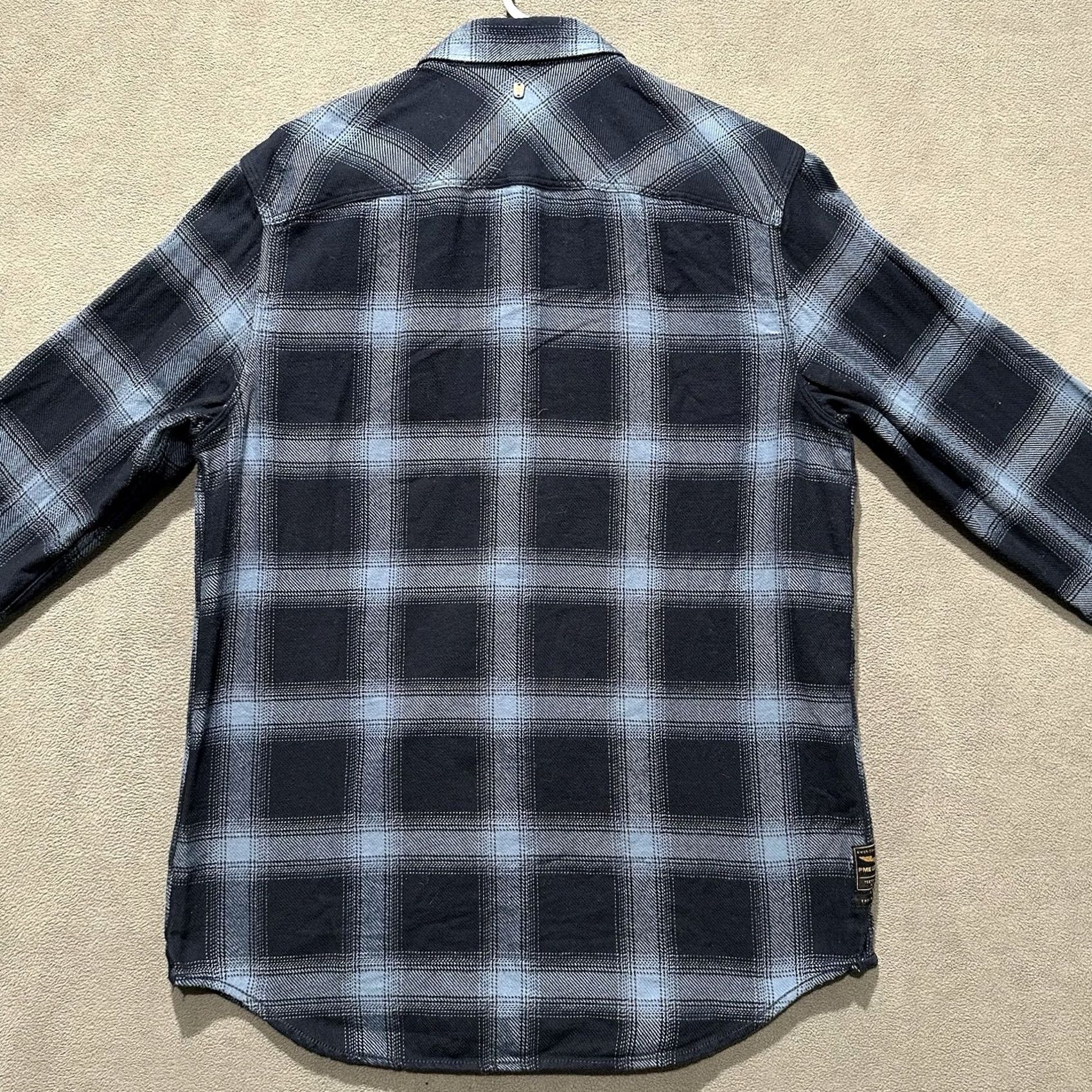 Vintage PME LEGEND Shirt Mens Large Blue Plaid Long Sleeve Flannel Button Up Size US L / EU 52-54 / 3 - 2 Thumbnail