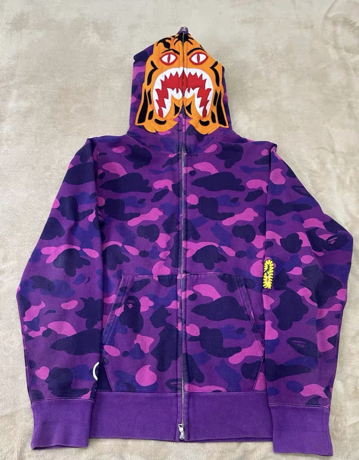 Bape BAPE Purple Camo Tiger Shark Jacket K5 Size US L / EU 52-54 / 3 - 1 Thumbnail