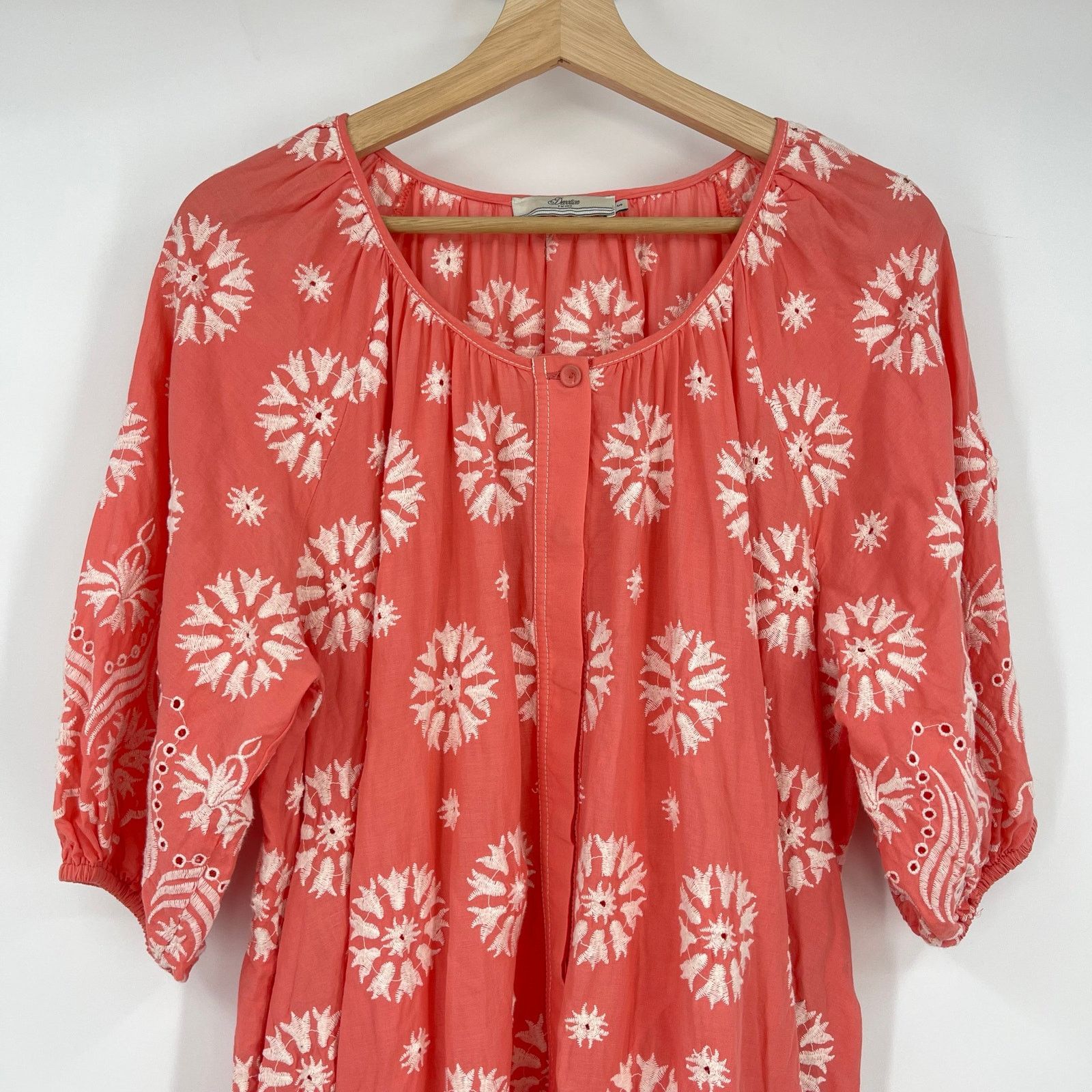 Other Devotion Twins | Coral Embroidered Cotton Dress S Size S / US 4 / IT 40 - 5 Thumbnail