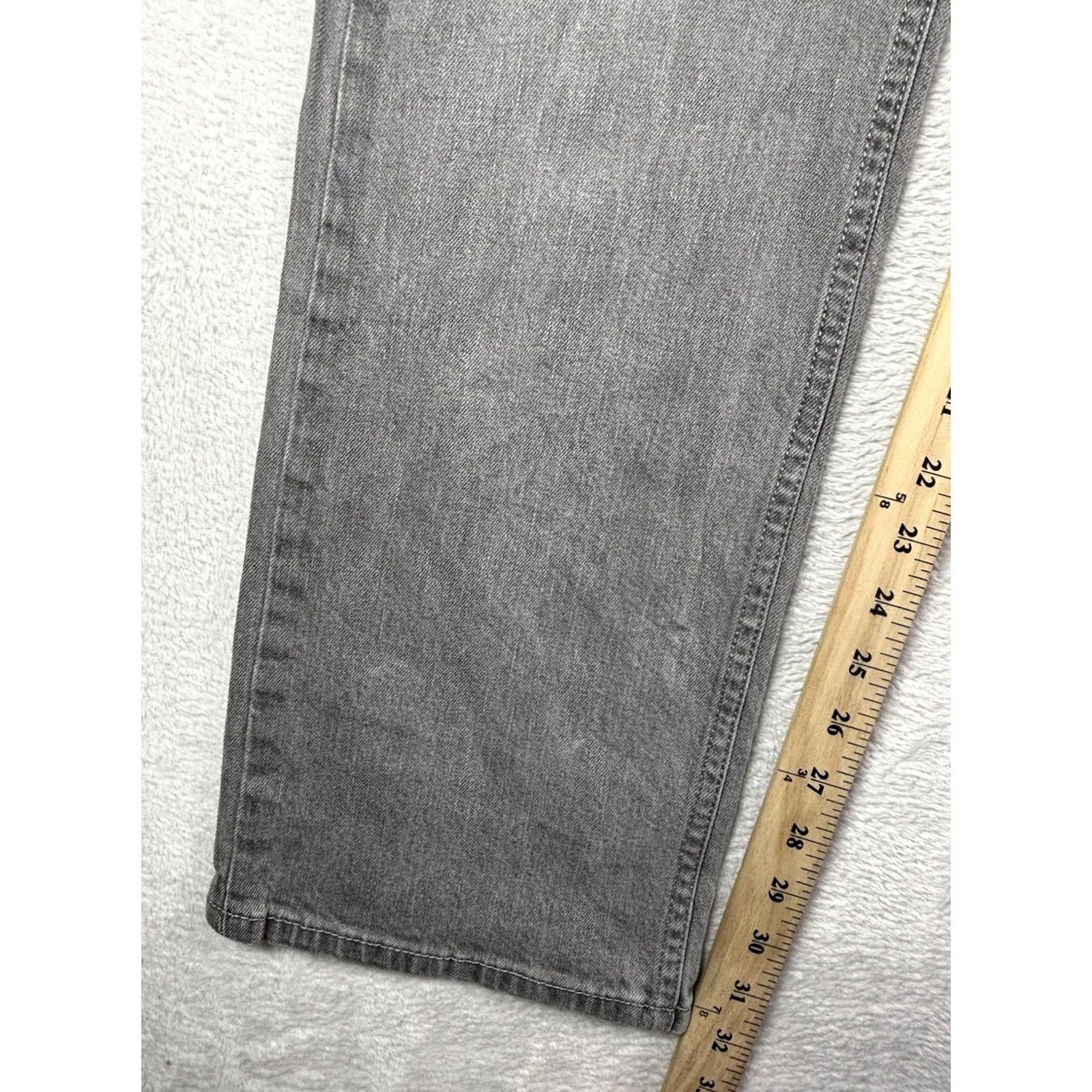 Levi's VTG Levi's 514 Jeans Mens 34x34 Gray Regular Straight Stretch Denim Size US 34 / EU 50 - 4 Thumbnail