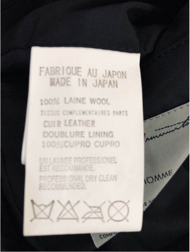 Yohji Yamamoto YYPH 🇯🇵 black wool/leather laced front acords ‘08 coat 3 NEW Size 40L - 18 Thumbnail