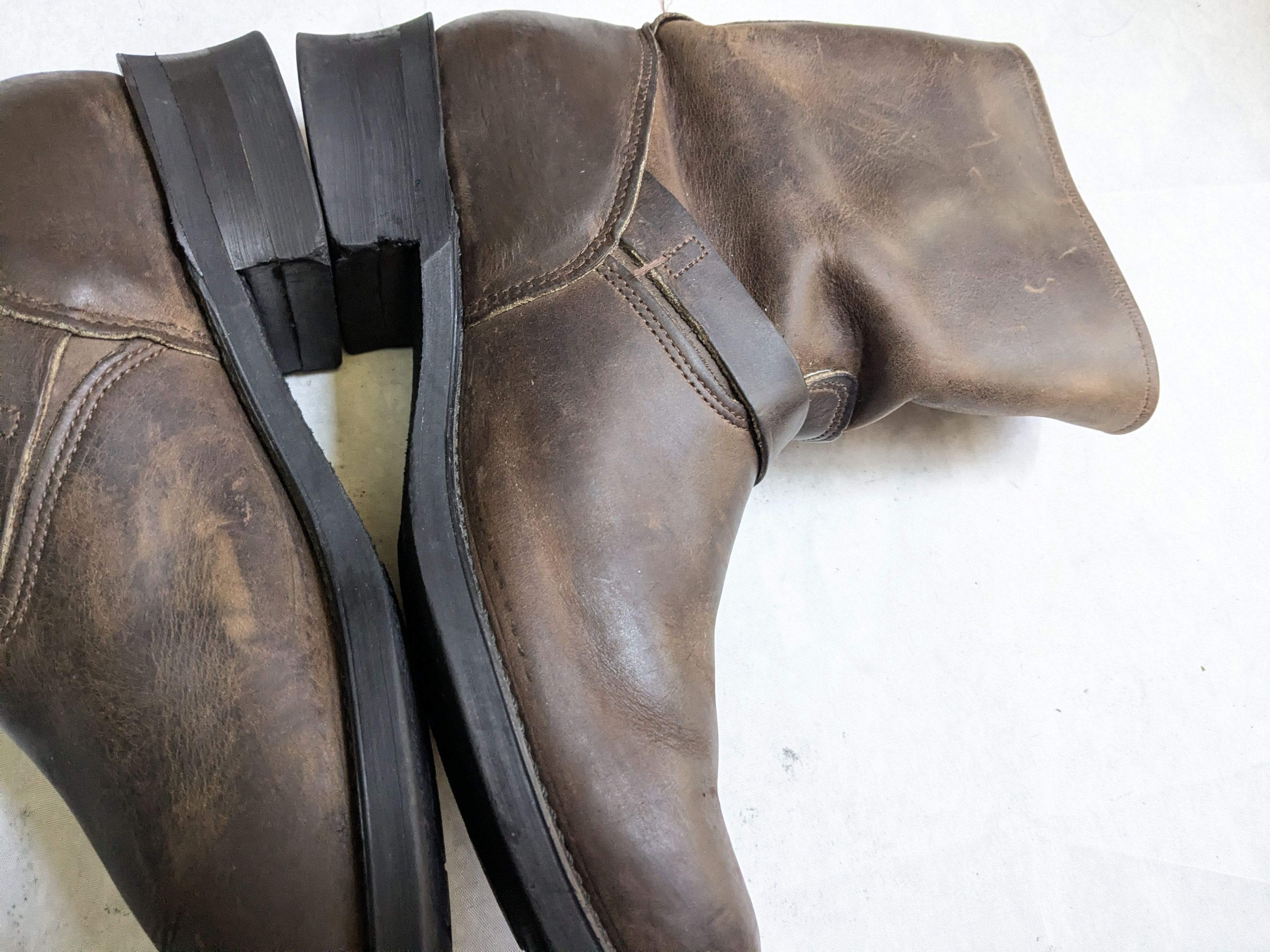 Frye Frye Engineer Boots Brown 12 M Leather Buckle Strap USA Size US 12 / EU 45 - 13 Thumbnail