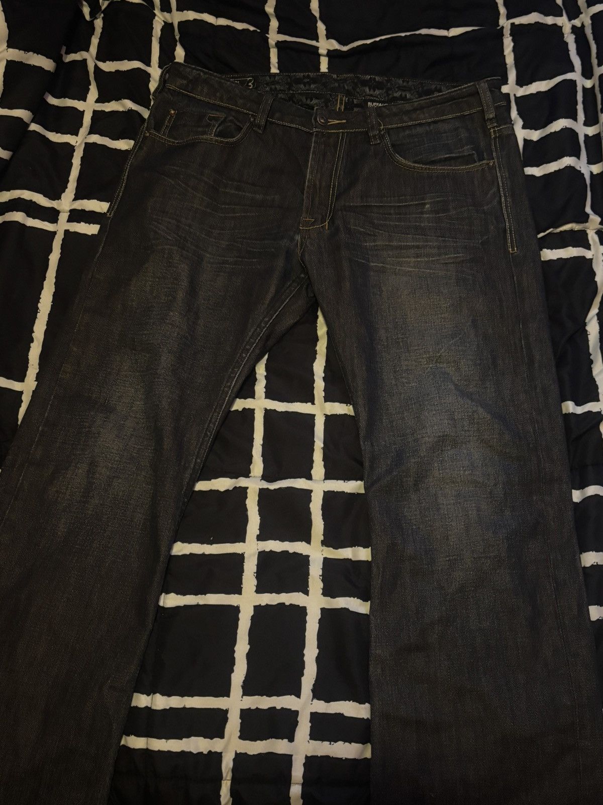 Buffalo David Bitton Black with yellow stitching Buffalo Jeans Size US 34 / EU 50 - 1 Thumbnail