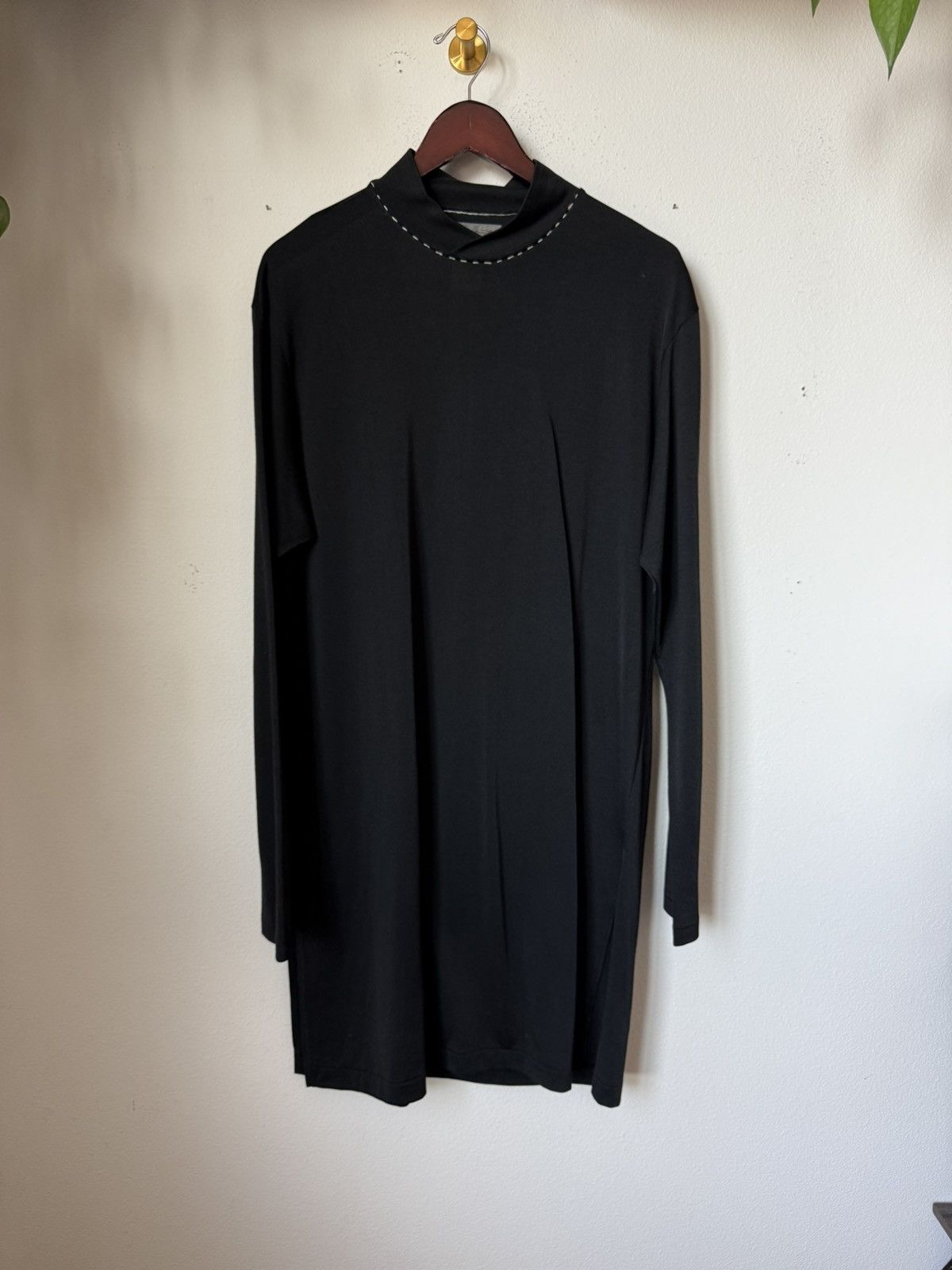 Yohji Yamamoto Yohji Yamamoto Pour Homme AW94 Mock Neck Long Sleeve Shirt Size US M / EU 48-50 / 2 - 1 Thumbnail