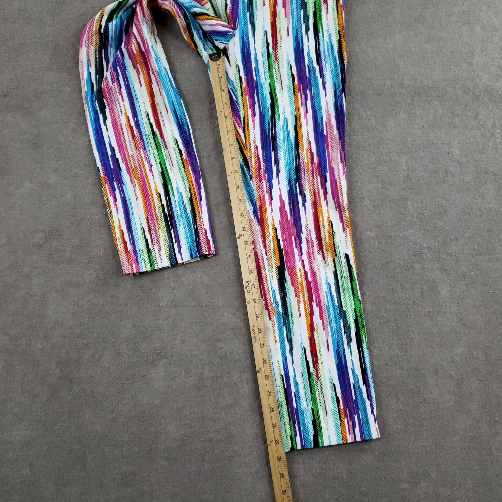 Joseph Ribkoff Joseph Ribkoff Pants Womens 6 Multicolor Pull On Straight Leg Abstract Print Size 28" / US 6 / IT 42 - 2 Thumbnail
