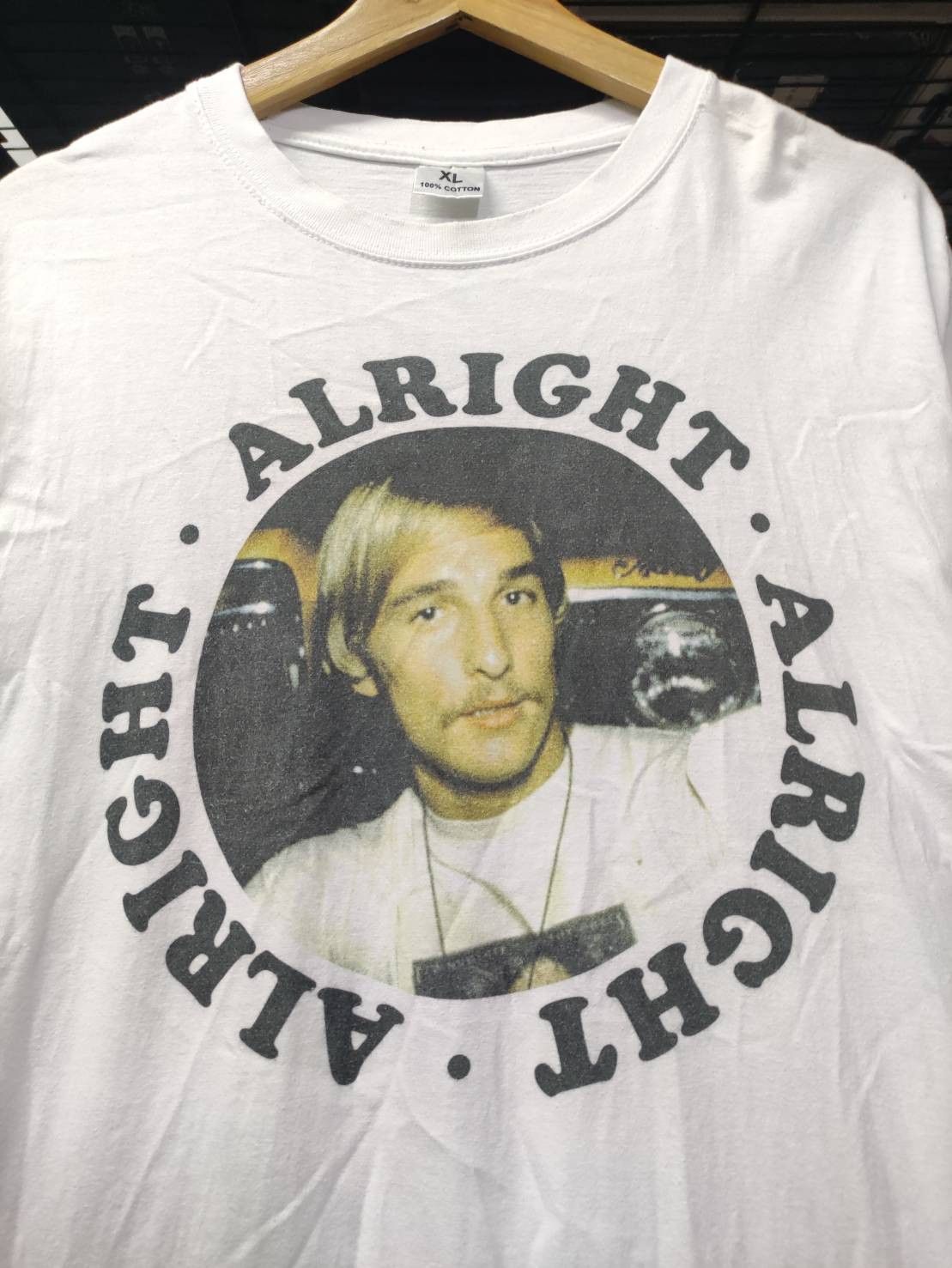 Universal Studios Vtg Dazed and Confused " Alright " Matthew McConaughey Movie Size US XL / EU 56 / 4 - 1 Thumbnail