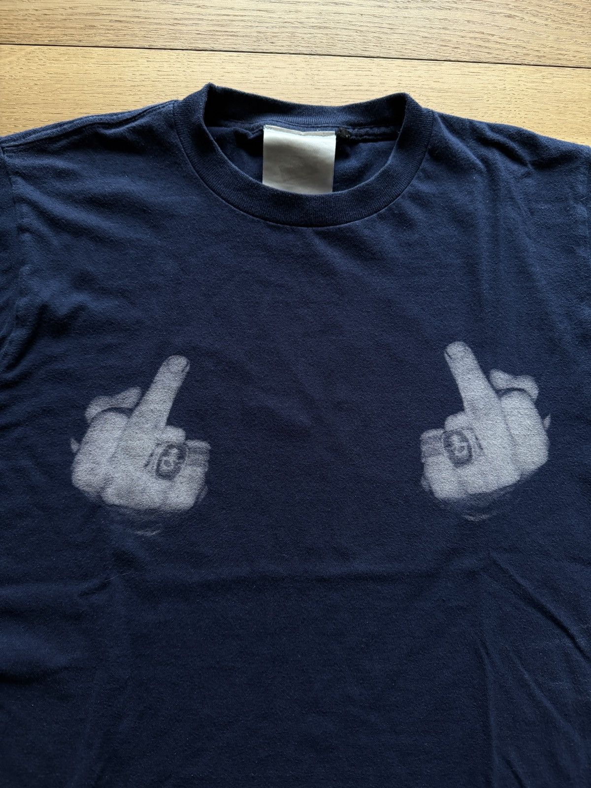 Other Navy Blue Japanese Brand Tee Size US M / EU 48-50 / 2 - 2 Thumbnail