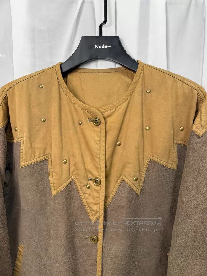 Issey Miyake Issey Miyake Size 9 Two-way wear rivet collarless jacket| Size M / US 6-8 / IT 42-44 - 4 Thumbnail
