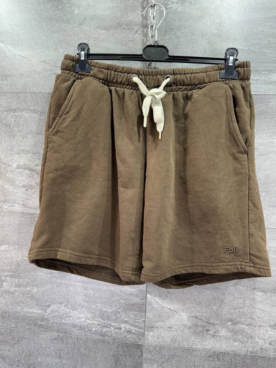 Folk Folk Flat Cotton Casual Mens Brown Shorts Size US 34 / EU 50 - 1 Thumbnail