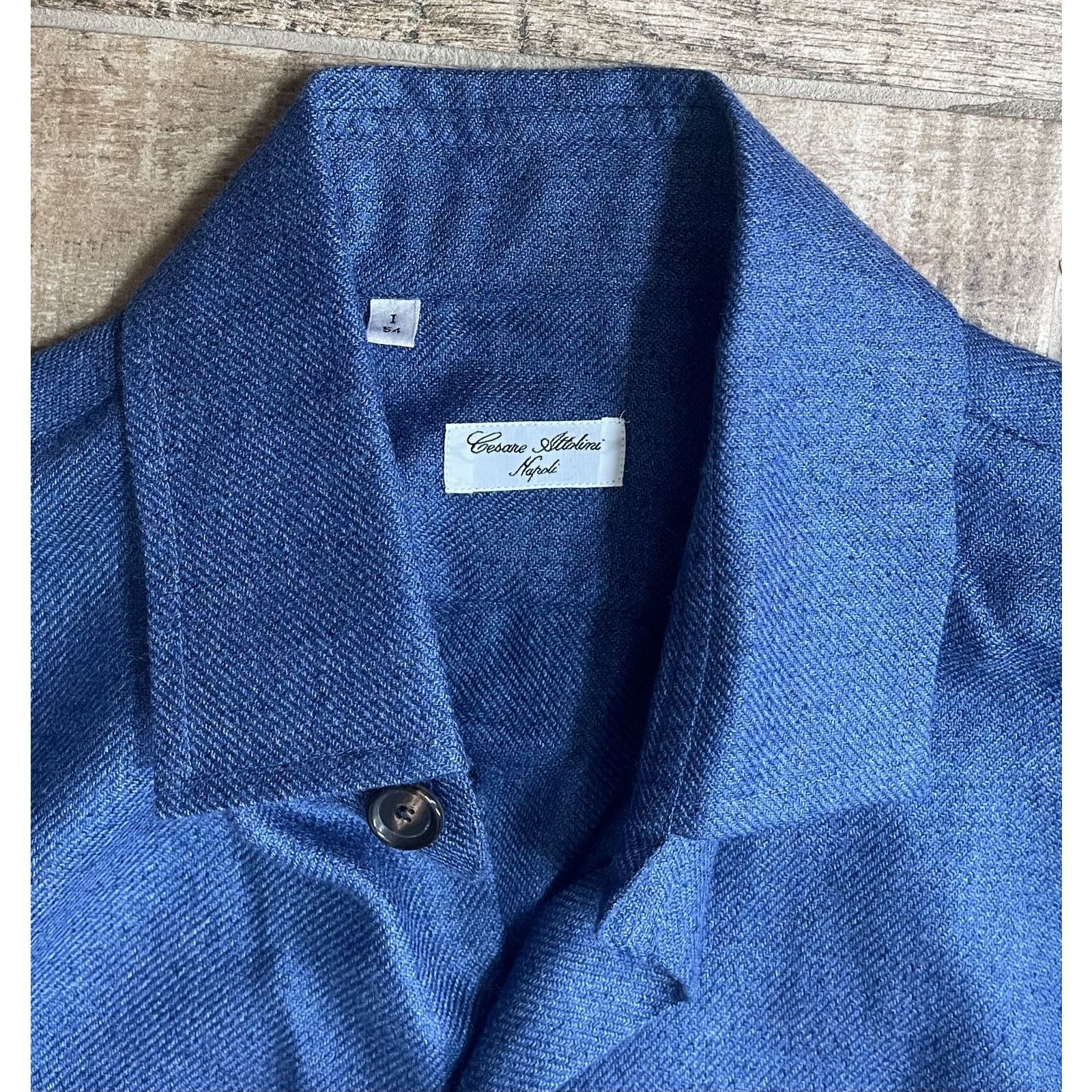 Cesare Attolini $6,000 NWT Cesare Attolini Blue Cashmere Shirt Jacket XL Size US XL / EU 56 / 4 - 4 Thumbnail