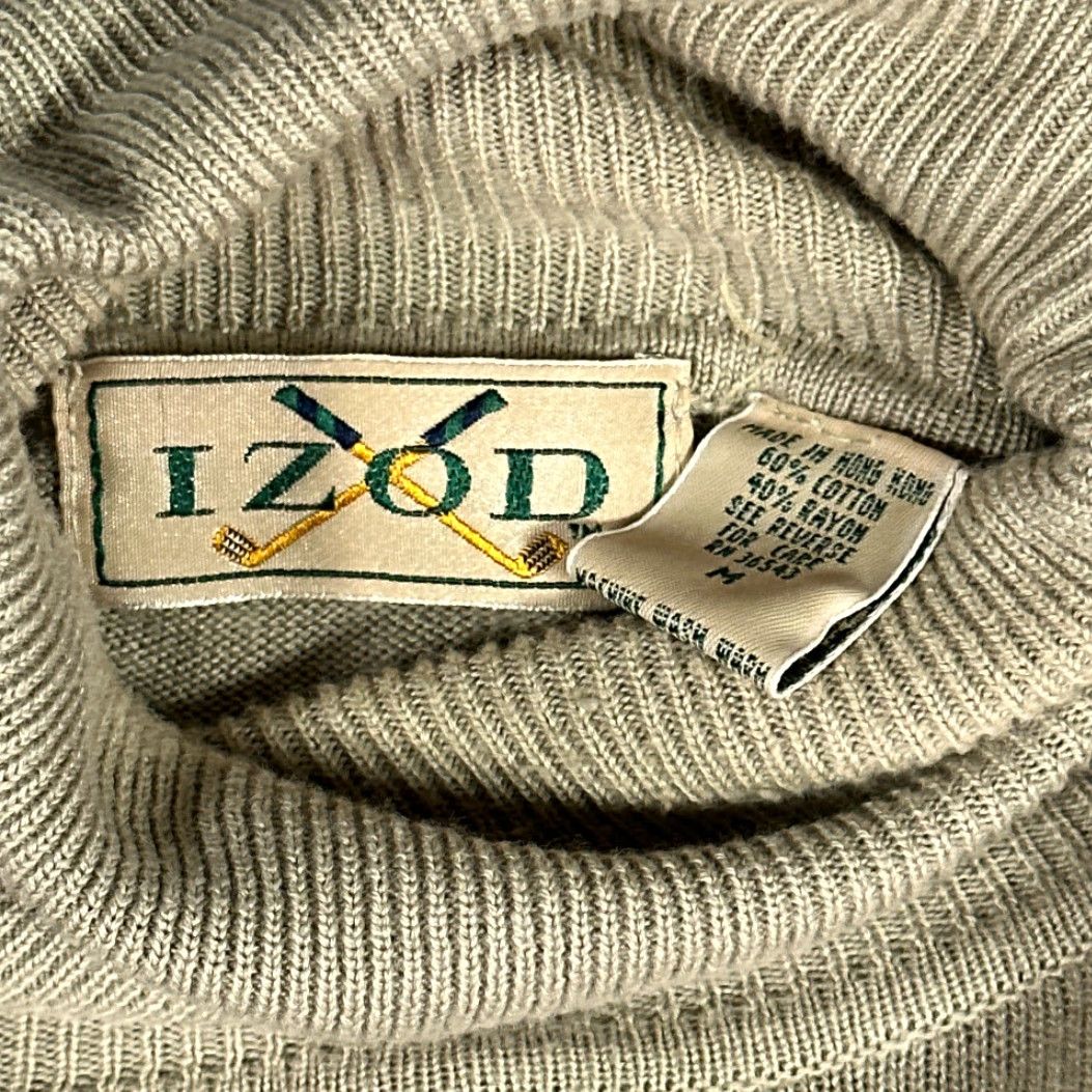 Izod Vintage Izod Sweater Adult MEDIUM Brown Golf Turtleneck Pullover 90s Size US M / EU 48-50 / 2 - 5 Thumbnail