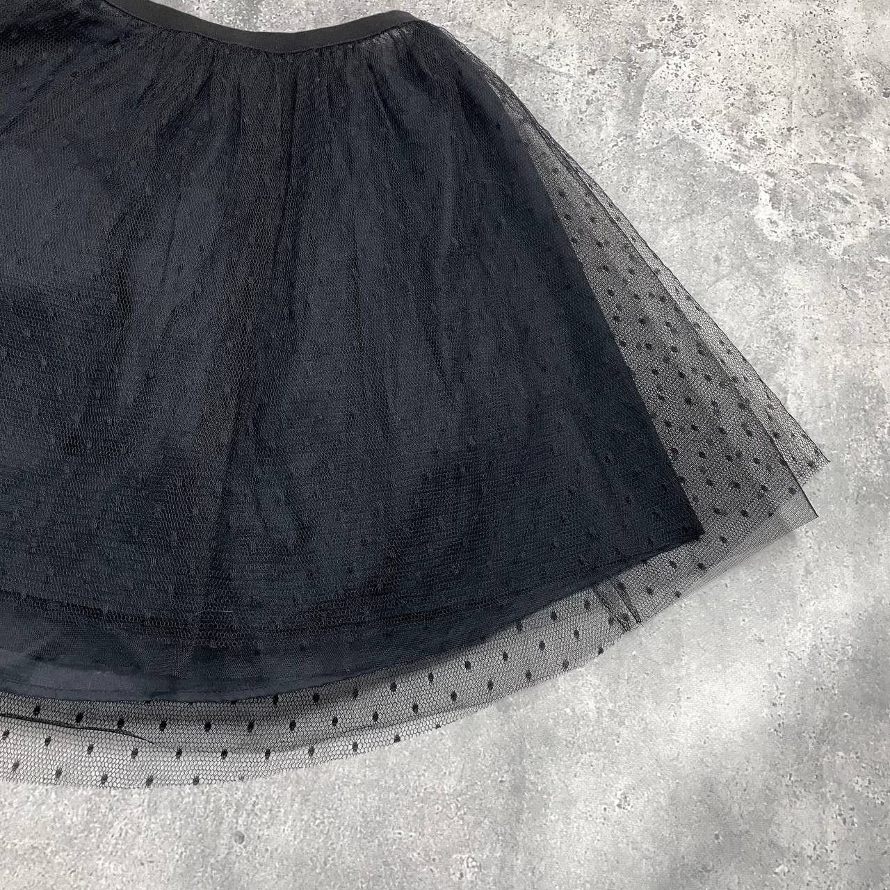 RED Valentino RED Valentino Black Polka Dot Tulle Mini Skirt Women’s 38/40 Size 28" / US 6 / IT 42 - 15 Thumbnail