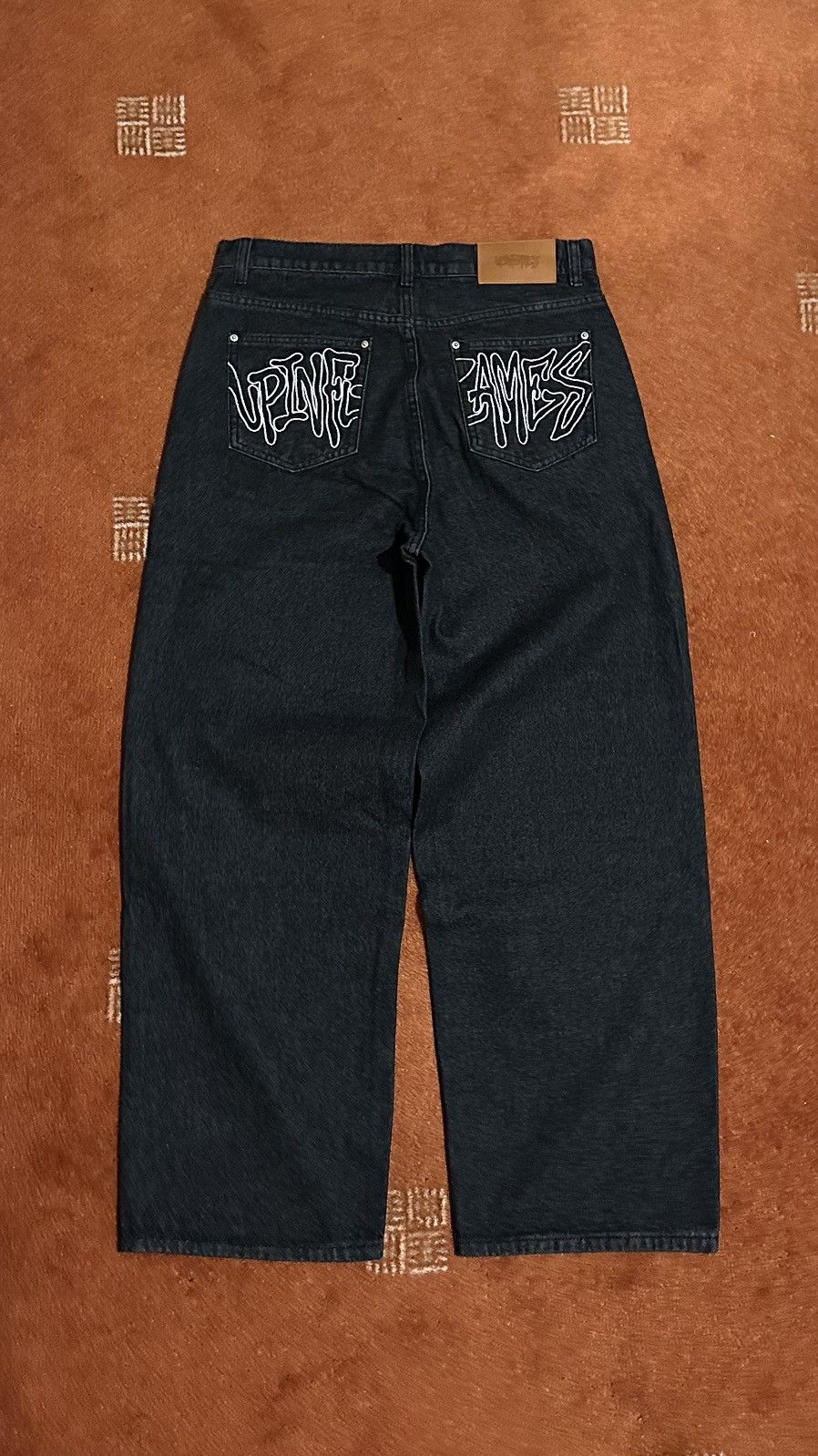 Other Up In Flames Black Denim Jeans Size US 30 / EU 46 - 2 Thumbnail