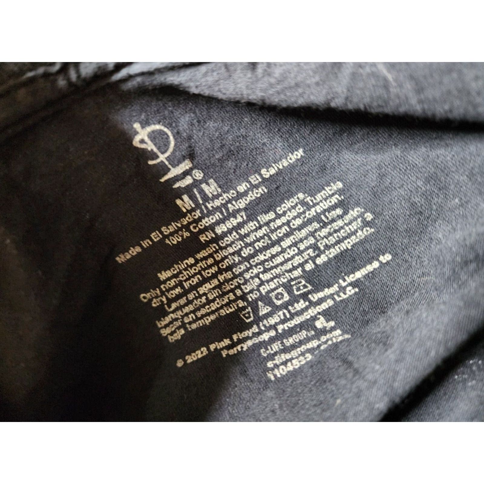 Vintage Pink Floyd Shirt Women M Black Dark Side of the Moon Band Tee Size M / US 6-8 / IT 42-44 - 4 Thumbnail