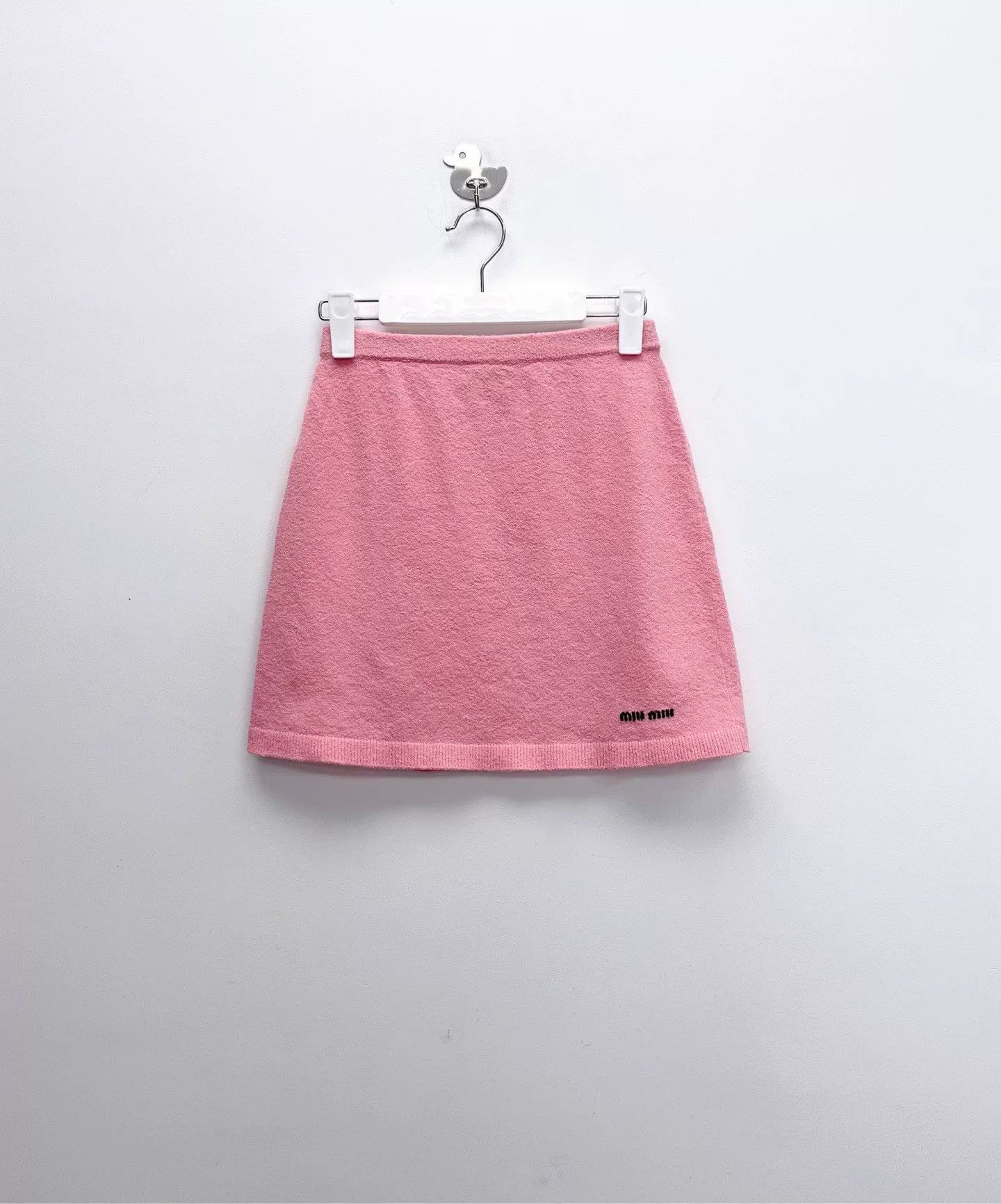 Miu Miu miu miu pink logo half skirt Size 38" / US 16 / IT 52 - 1 Thumbnail