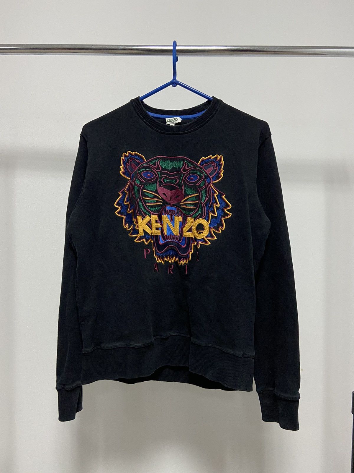 Kenzo × Vintage Kenzo tiger 🐯 Vintage Sweatshirt Big Logo Paris Luxury Size US S / EU 44-46 / 1 - 1 Thumbnail