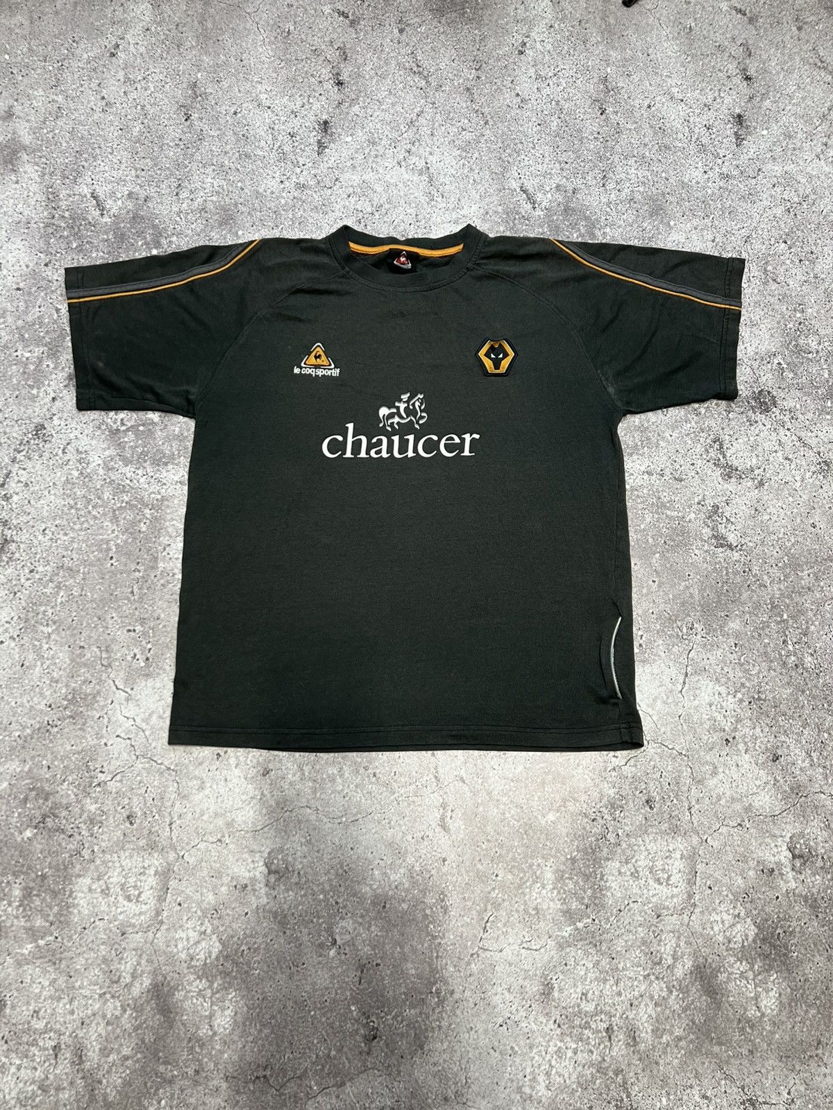 Le Coq Sportif Vintage 00s Wolverhampton Football Jersey Le Coq Sportif Size US L / EU 52-54 / 3 - 1 Thumbnail