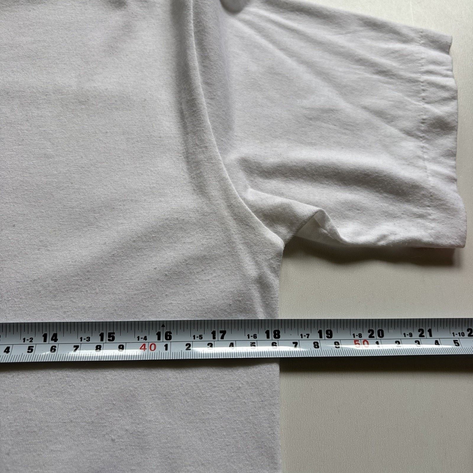 Vintage Vintage White Blank Shirt Small 90s Single Stitch 50/50 Rare Size US S / EU 44-46 / 1 - 4 Thumbnail